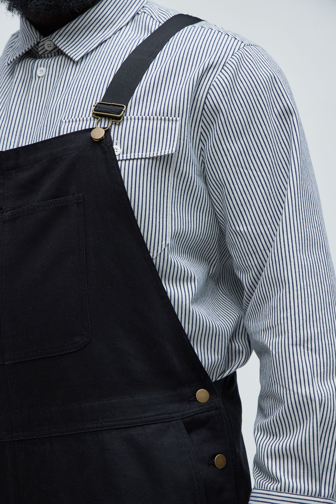 Alexander Utility Canvas Overalls - Black Fashion Nova