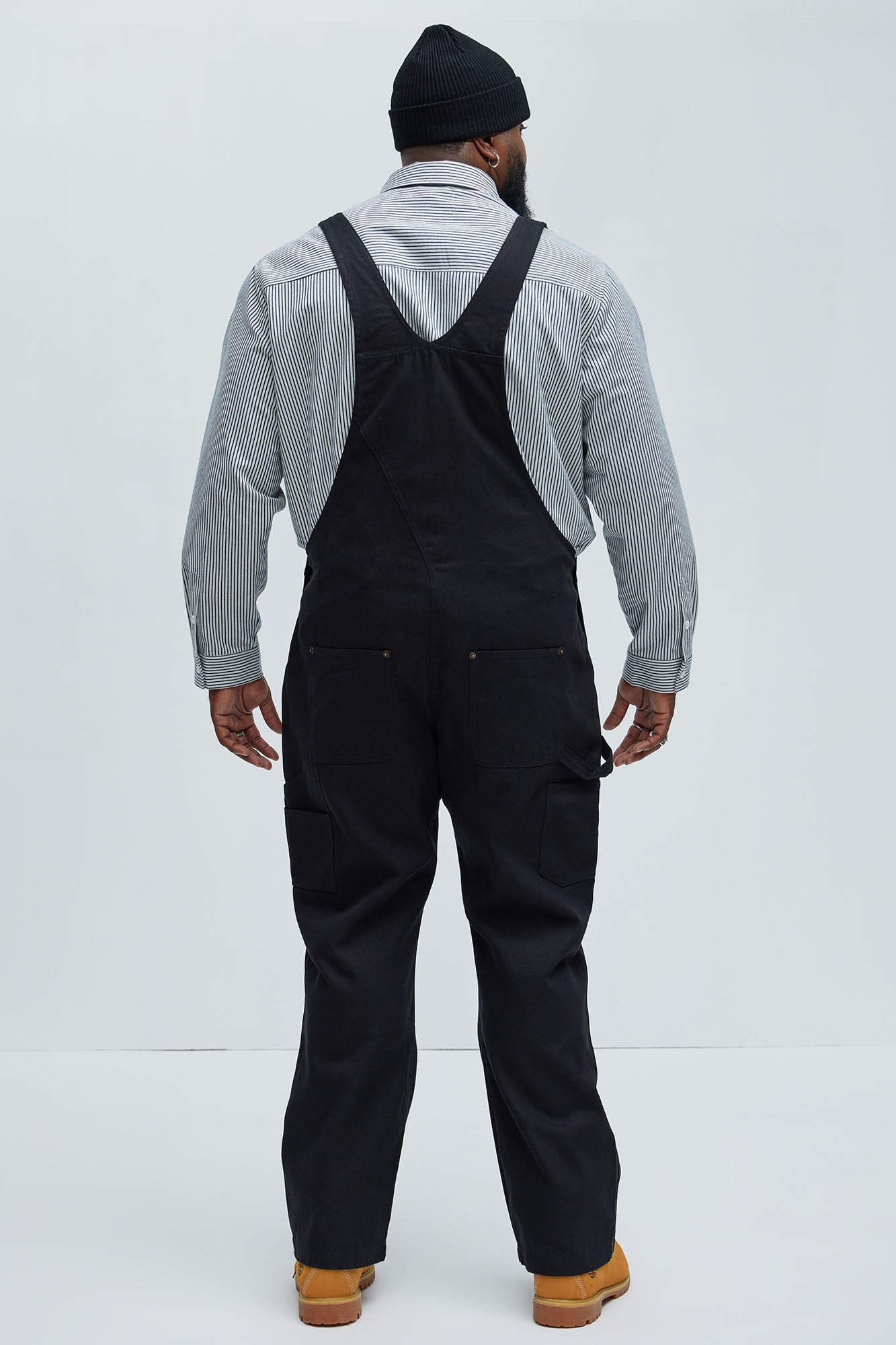 Alexander Utility Canvas Overalls - Black Fashion Nova