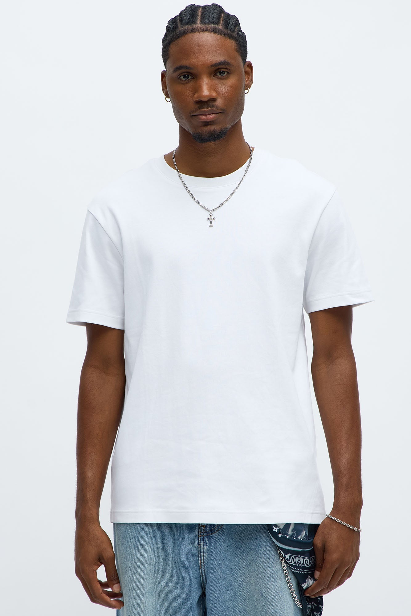 Davison Premium Short Sleeve Tee - White Fashion Nova