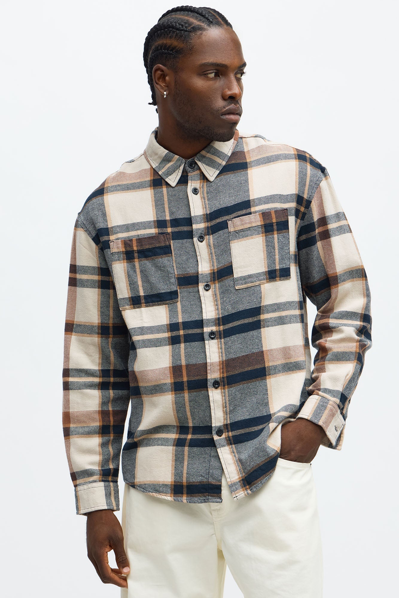 Wallace Plaid Flannel Shirt - Multi Color Fashion Nova