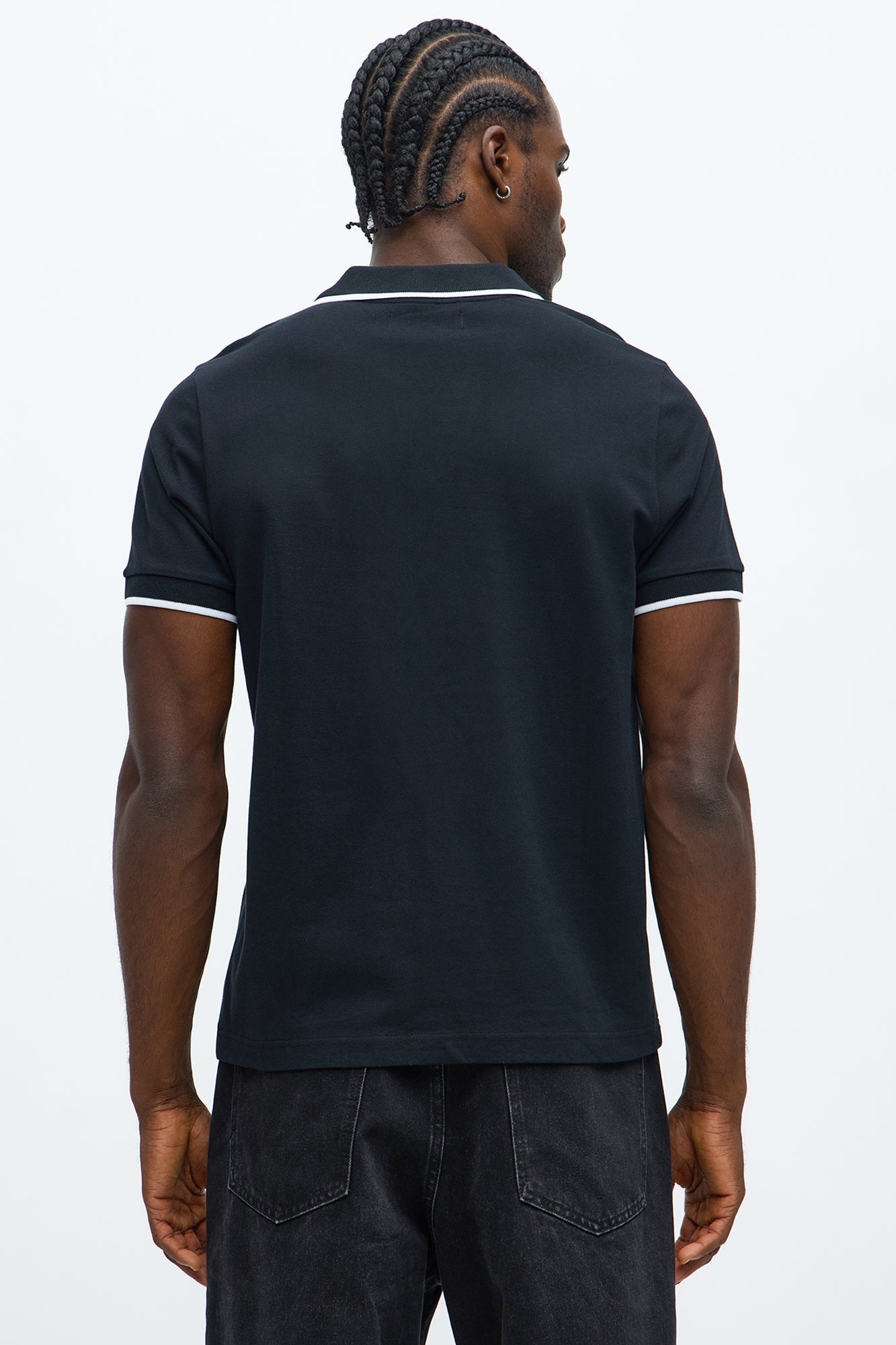 Driveway Short Sleeve Polo - Black Fashion Nova