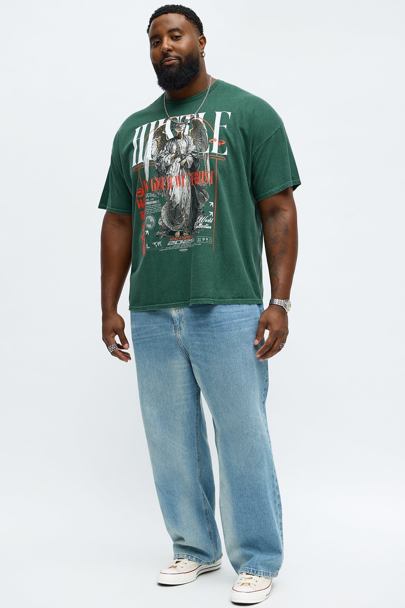 Eternal Hustle Short Sleeve Tee - Hunter Green Fashion Nova