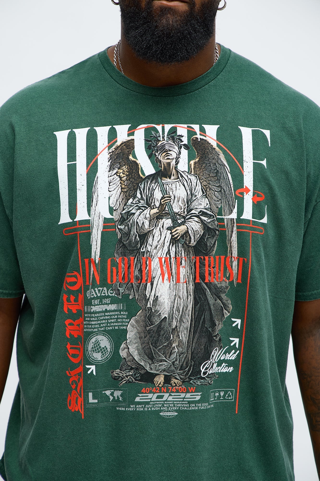 Eternal Hustle Short Sleeve Tee - Hunter Green Fashion Nova