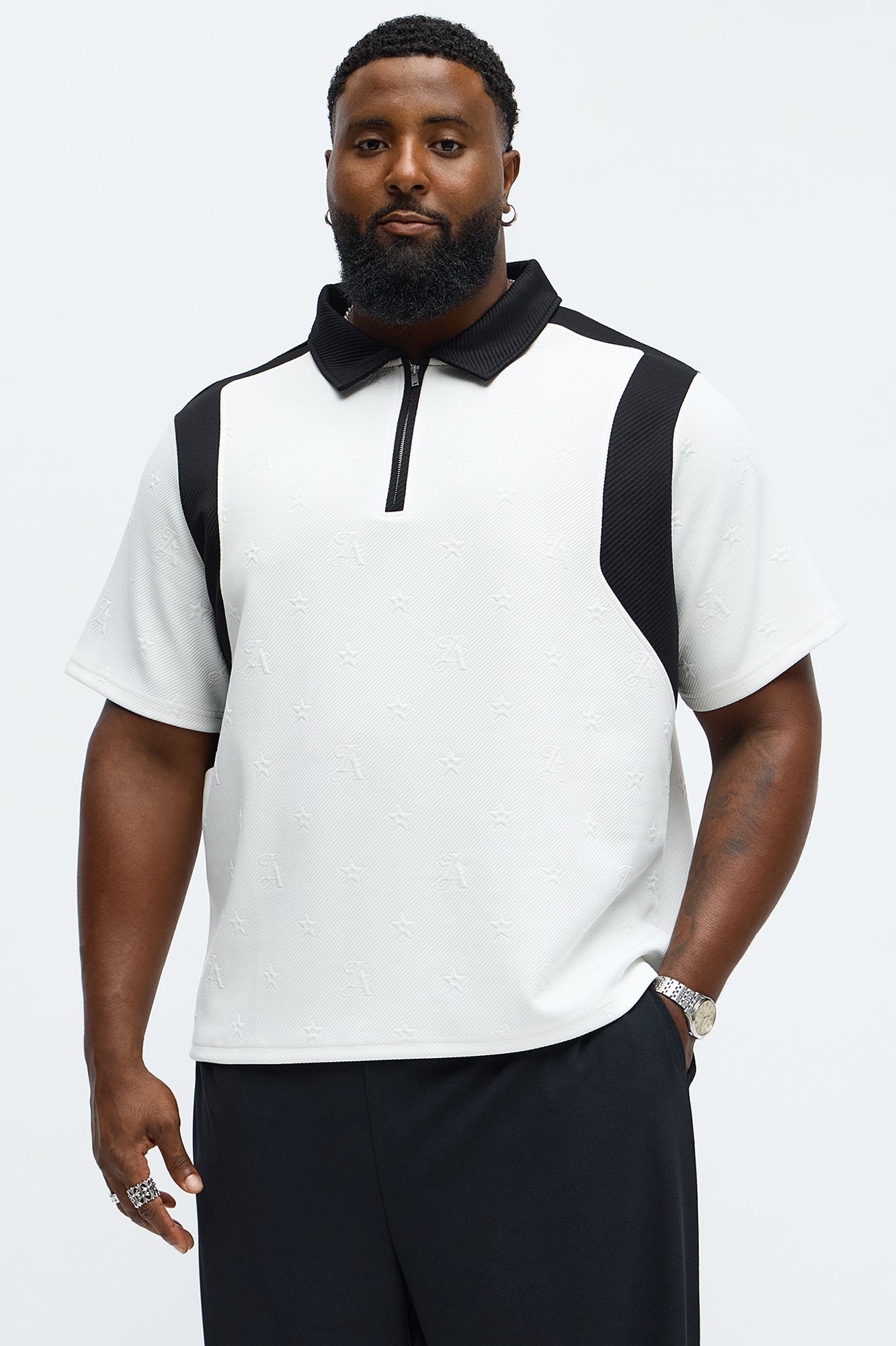 Millionaire Mindset Polo - Cream/combo Fashion Nova
