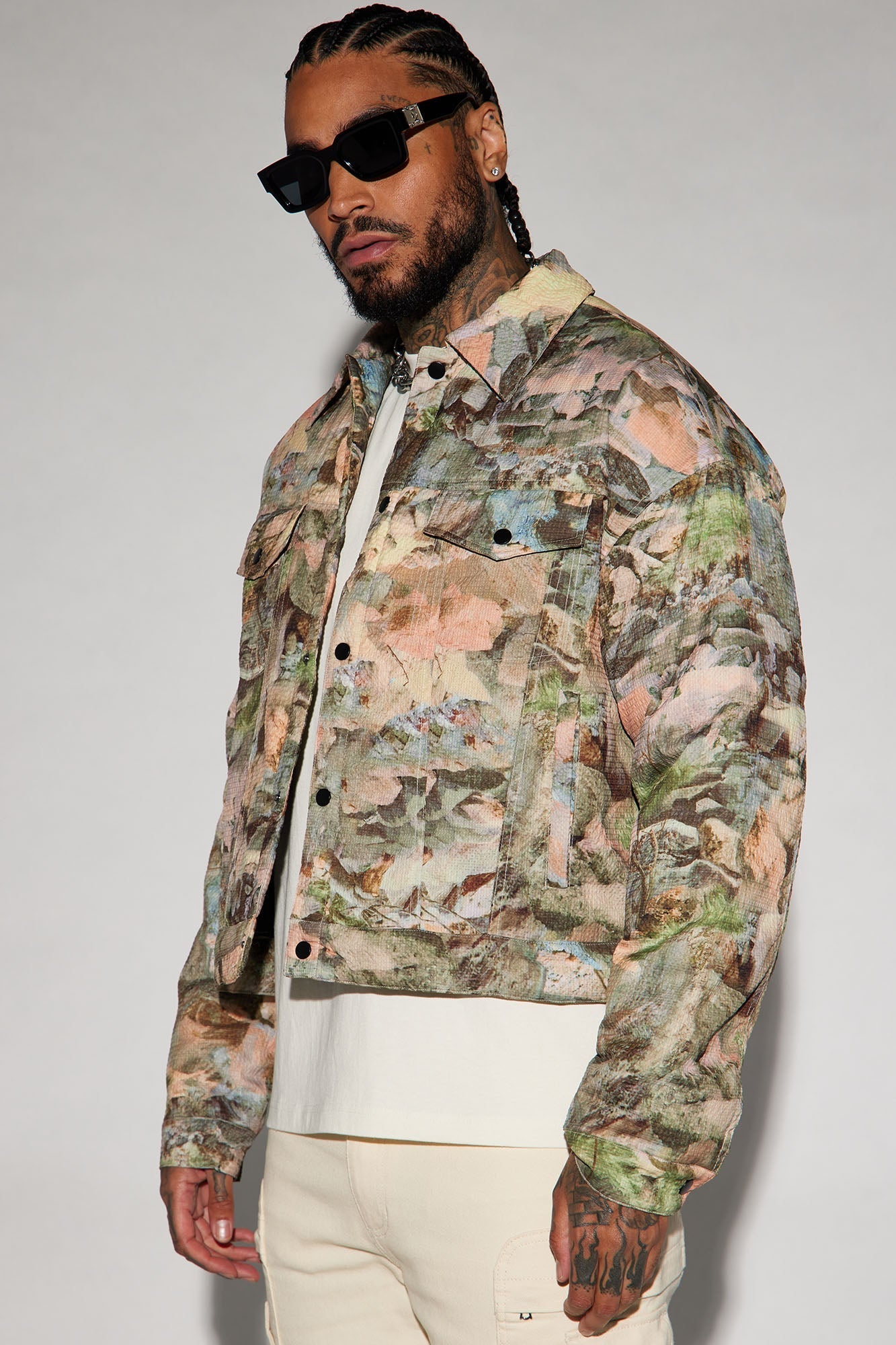 Kings Canyon Padded Trucker Jacket - Multi Color Fashion Nova