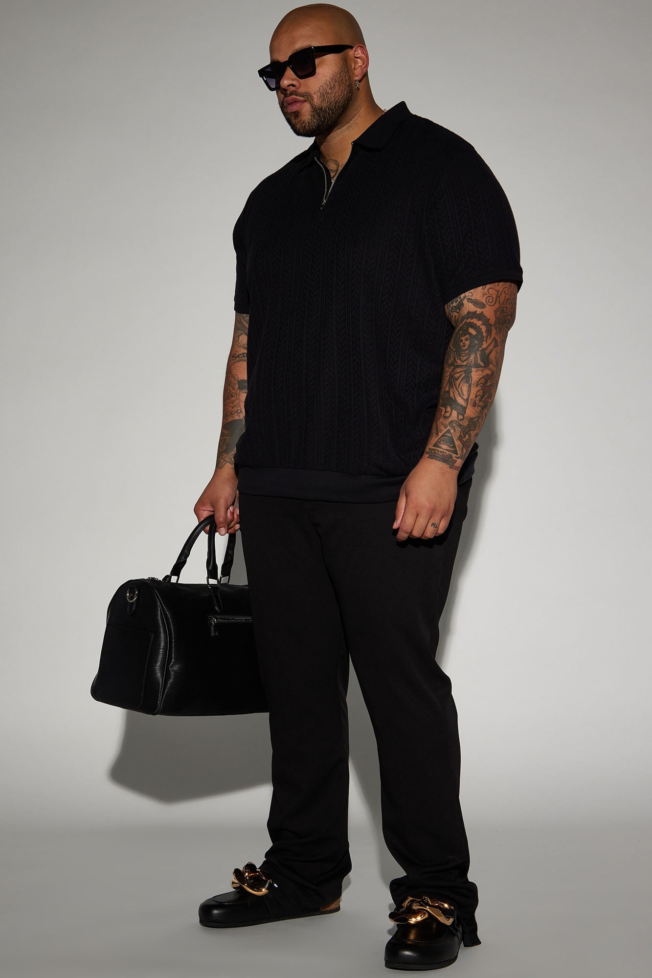 Caddie Short Sleeve Polo - Black Fashion Nova