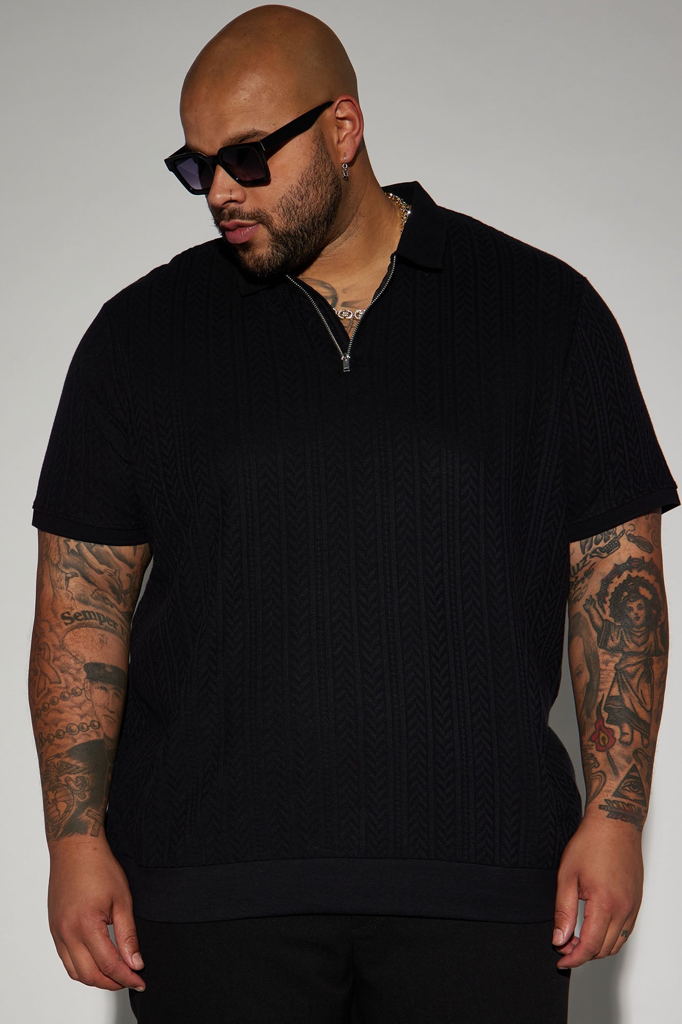 Caddie Short Sleeve Polo - Black Fashion Nova