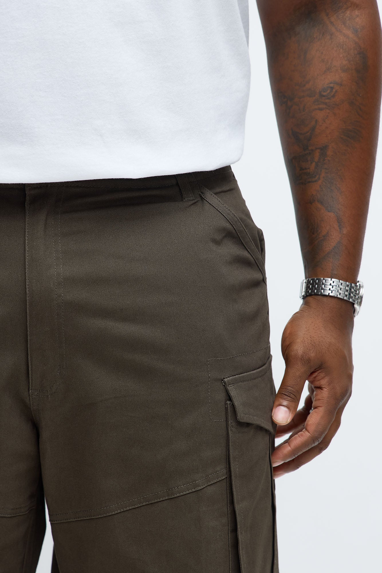 Baggy Summer Games Cargo Pants - Olive Fashion Nova