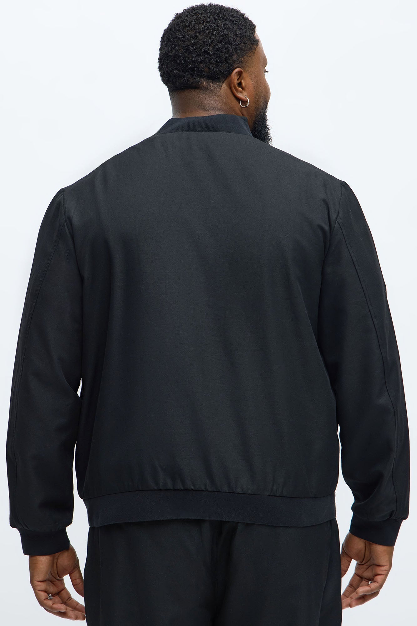 Slim Modern Two-Way Zipper Everyday Bomber - Black Fashion Nova