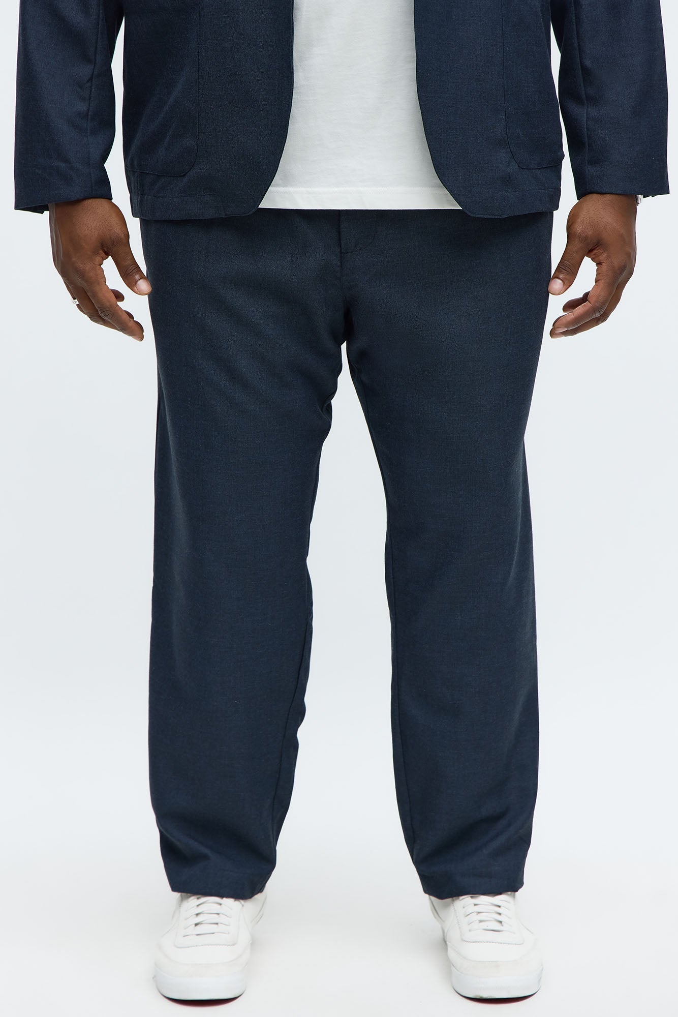 Slim Modern Stretch-Waist Everyday Trouser - Navy Fashion Nova