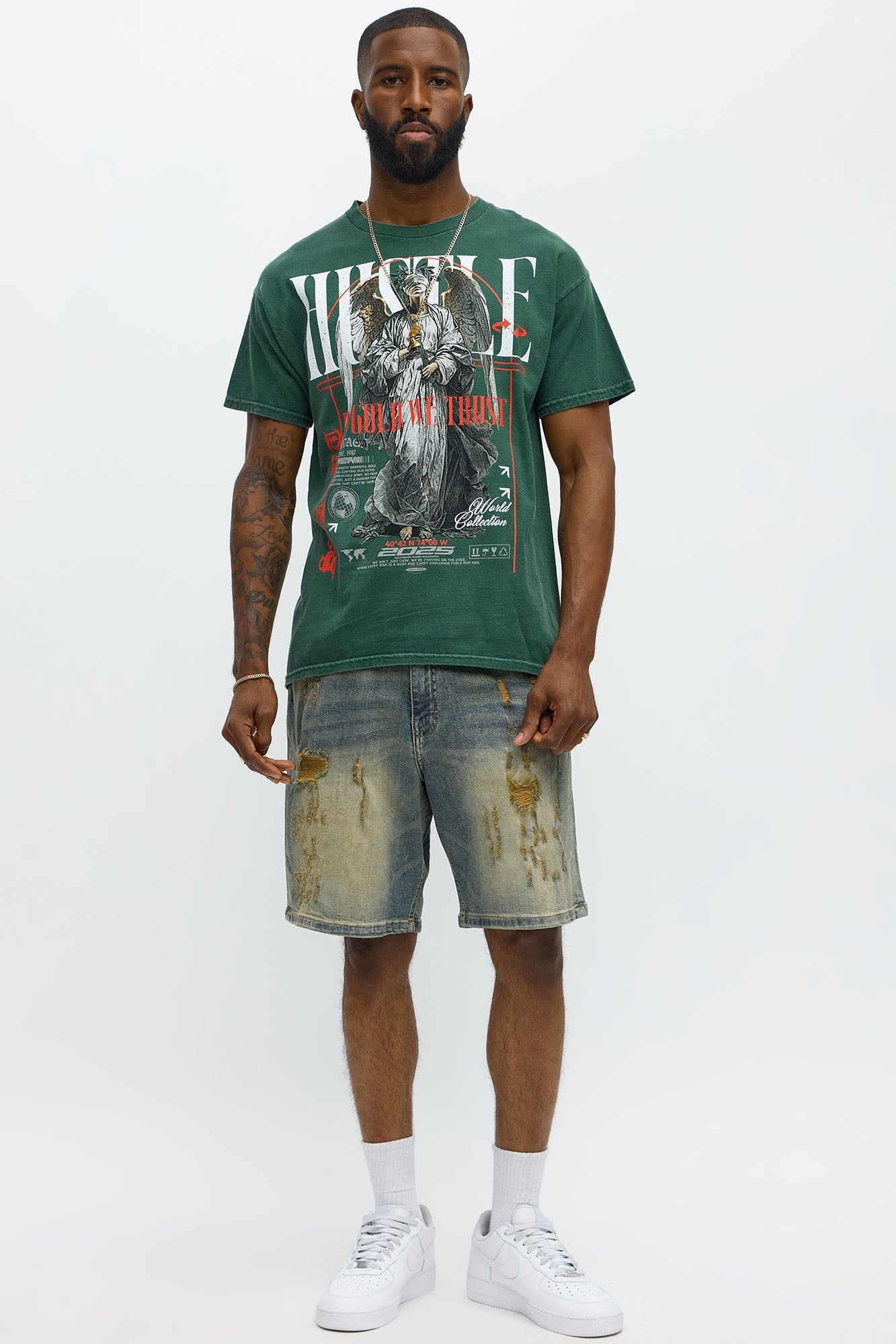 Eternal Hustle Short Sleeve Tee - Hunter Green Fashion Nova