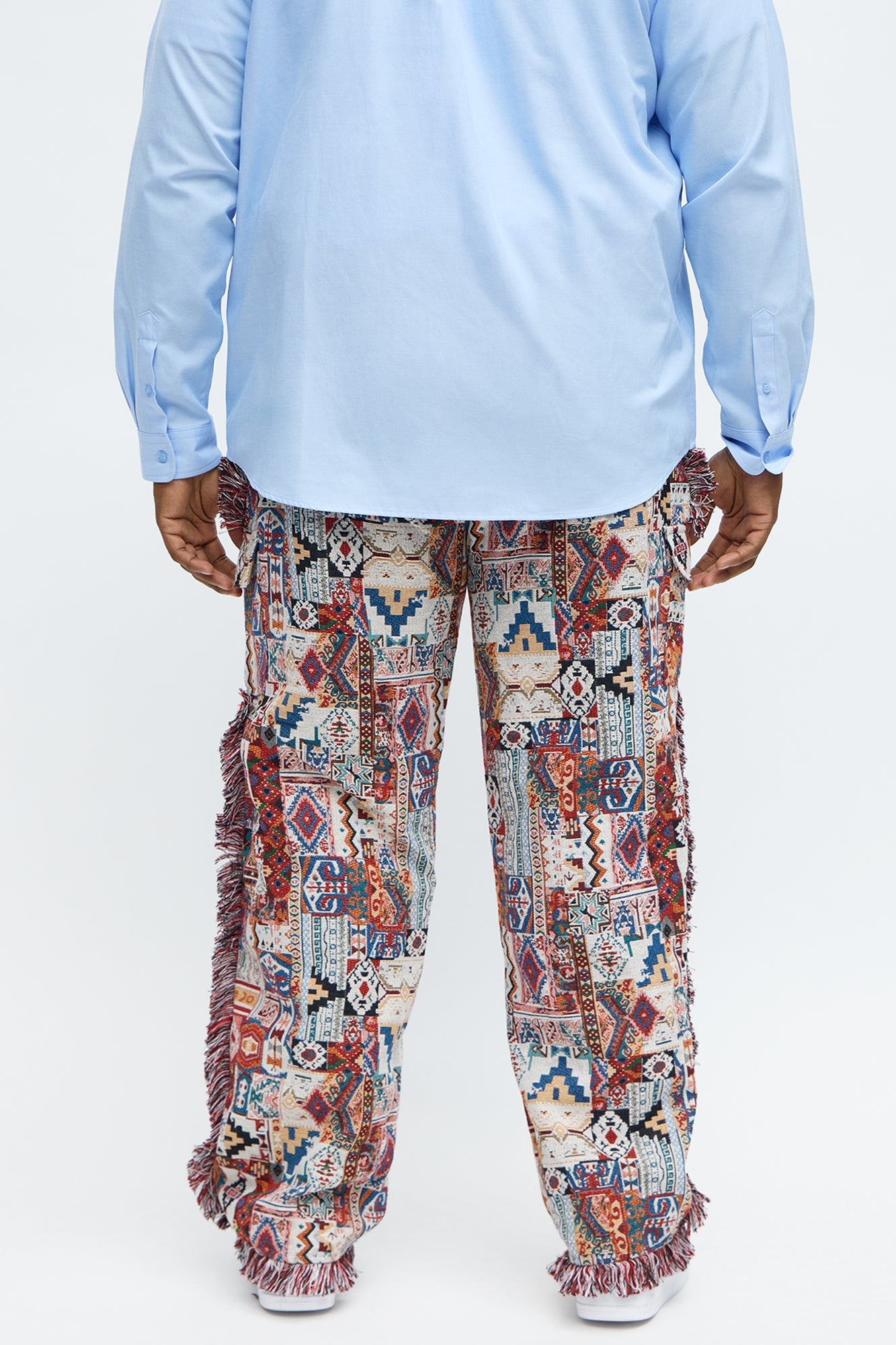Slim Flare Aztec Tapestry Cargo Pants - Multi Color Fashion Nova