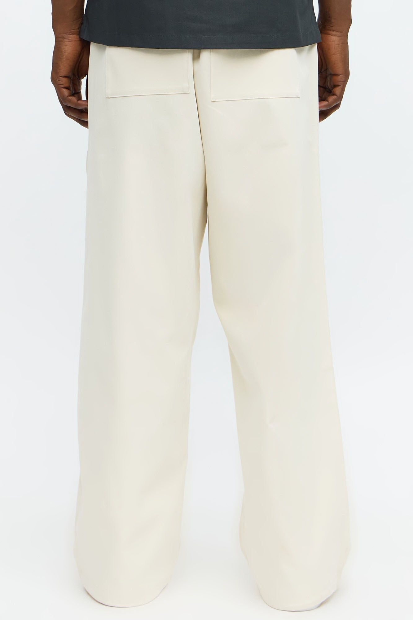 Baggy Make That Call Front Pocket Pants - Off White Fashion Nova