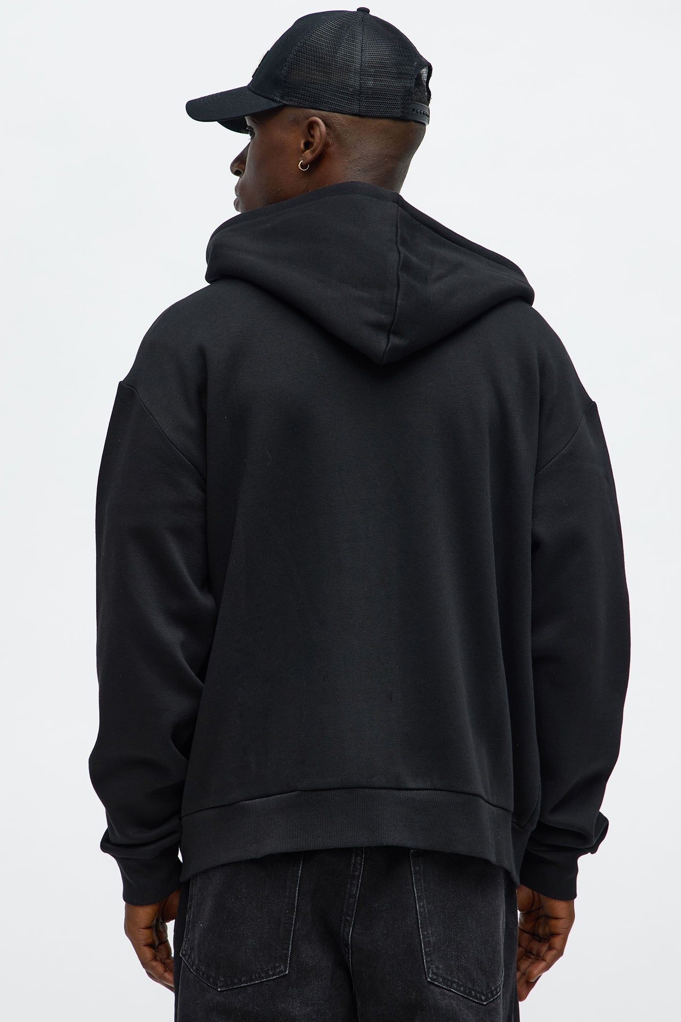 Tyson Stay Away Zip Up Hoodie - Black Fashion Nova