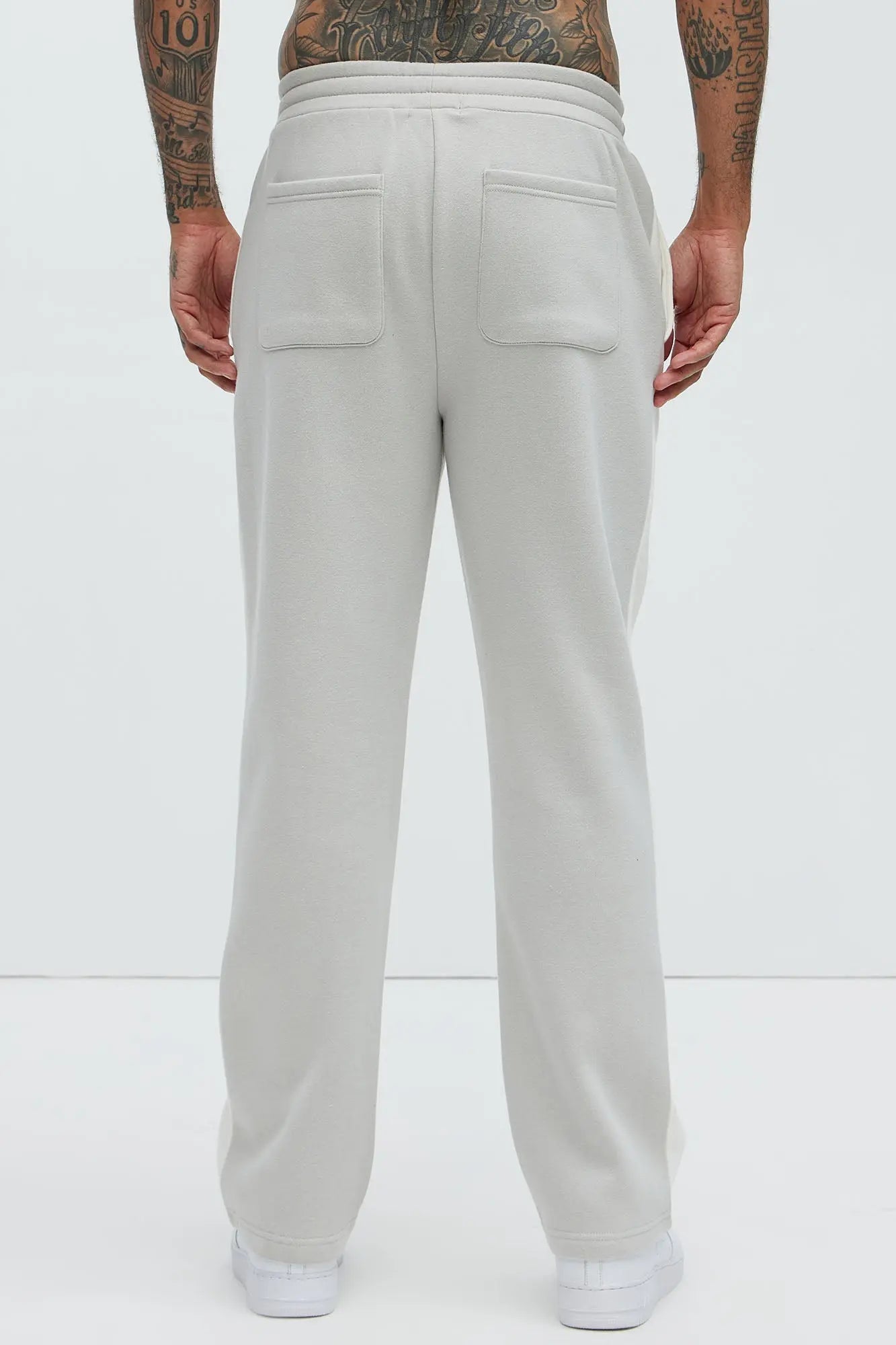 Desmond Straight Sweatpants - Grey/combo Fashion Nova