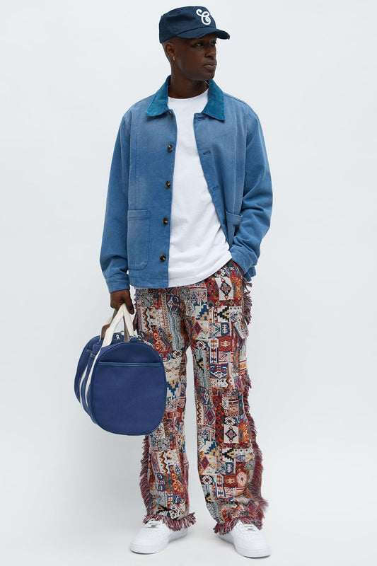 Slim Flare Aztec Tapestry Cargo Pants - Multi Color Fashion Nova