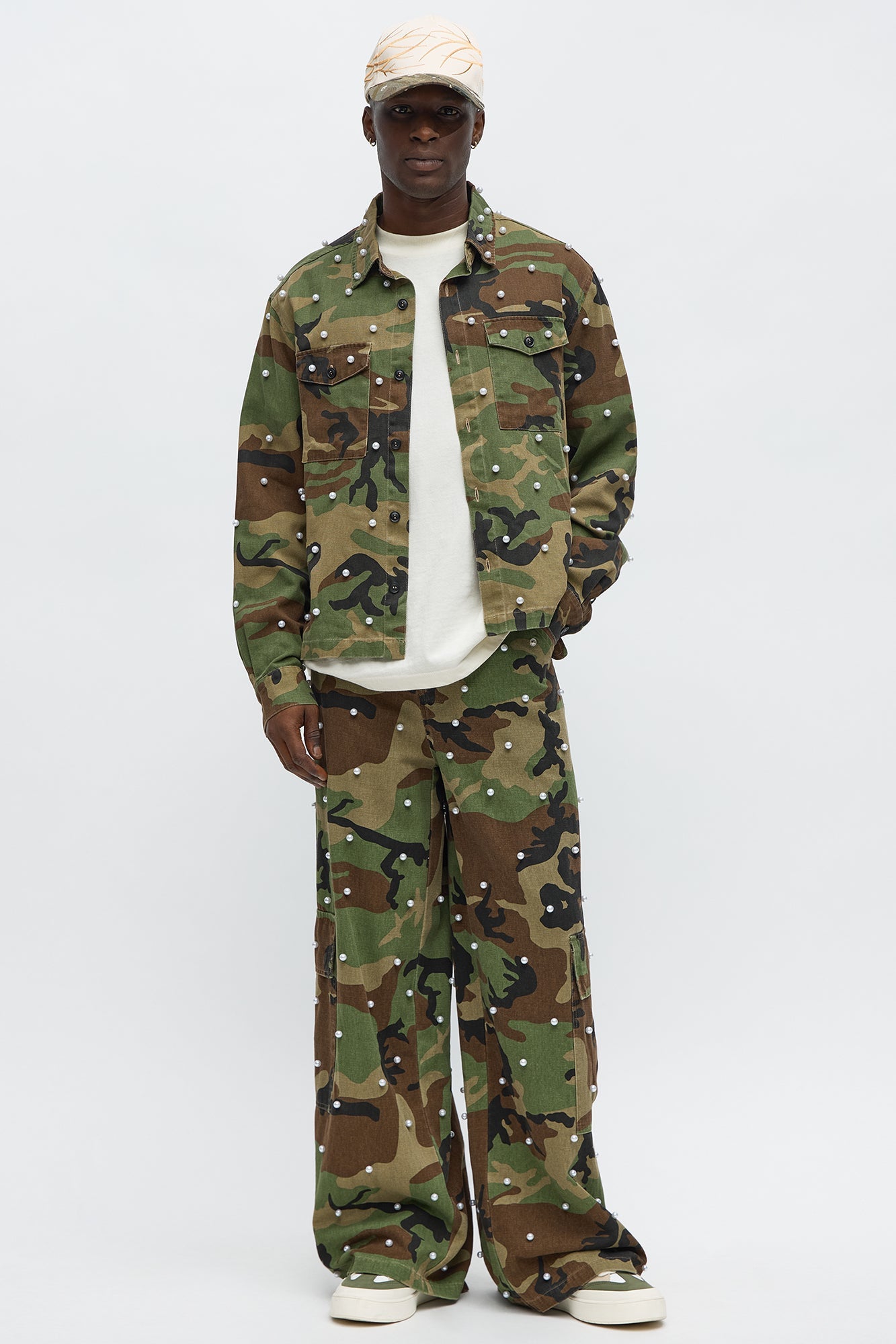 Pearl Wildin Camo Button Up Shirt - Camouflage Fashion Nova