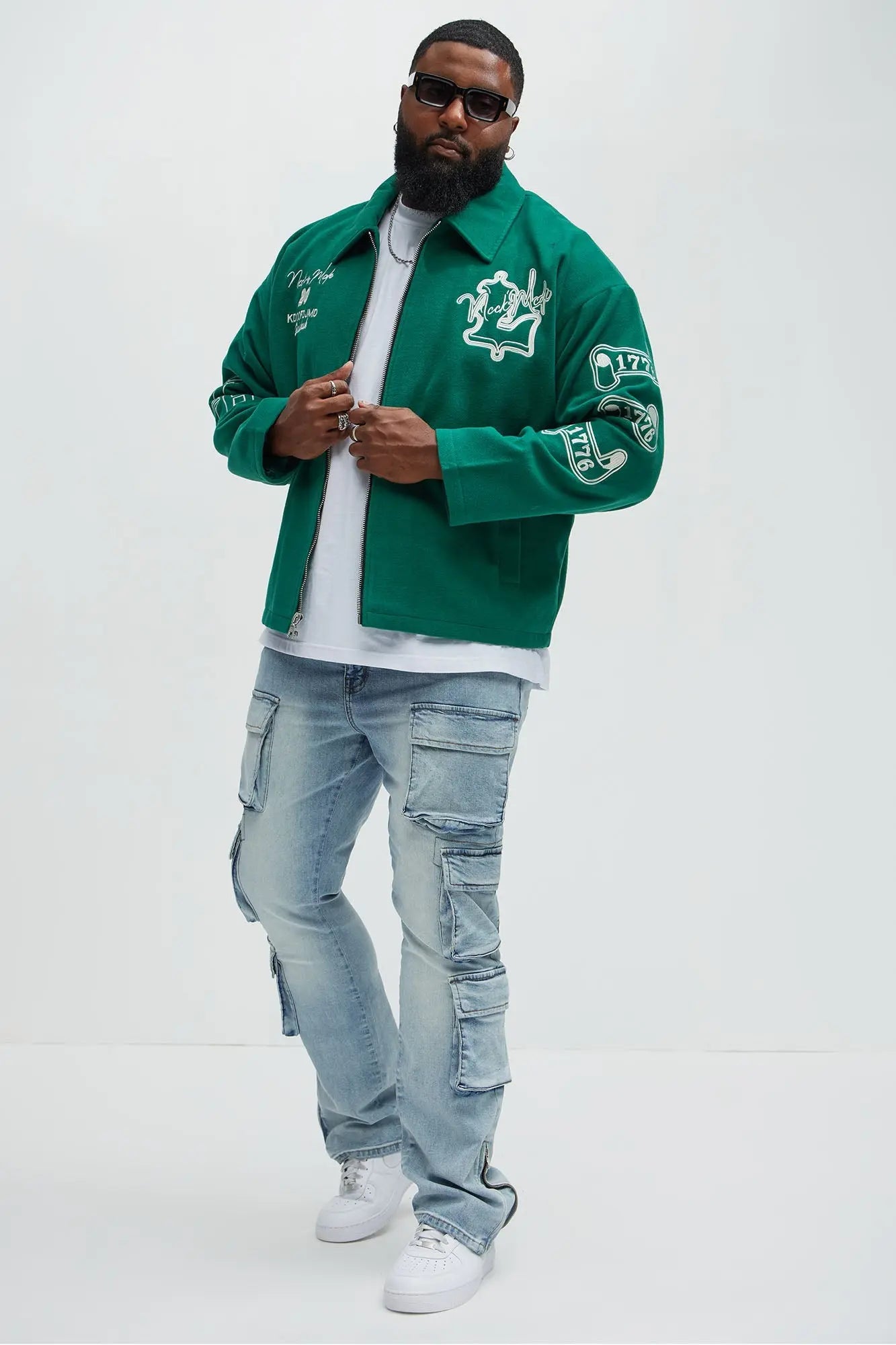 Independence Varsity Jacket - Kelly Green Fashion Nova