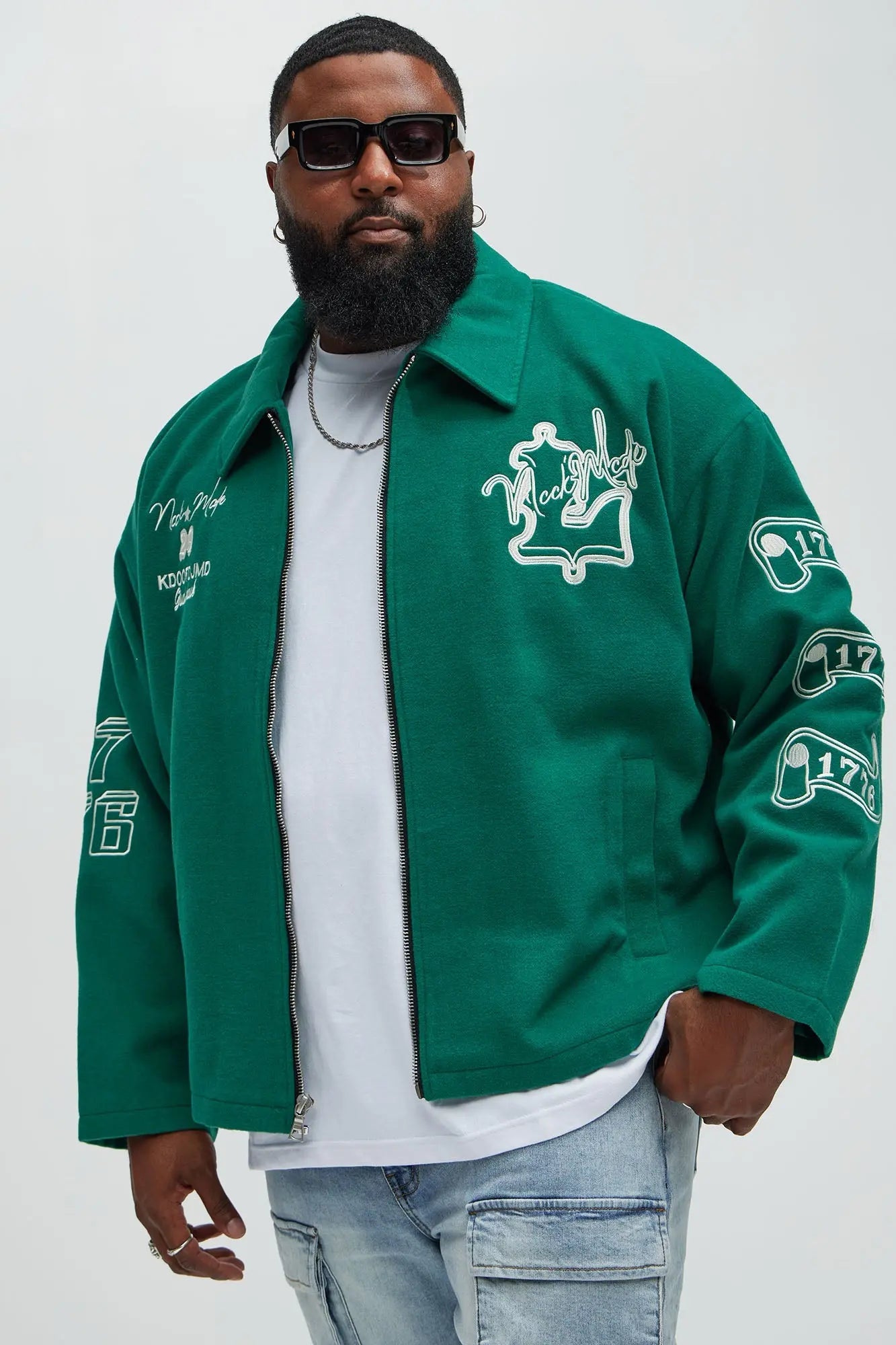 Independence Varsity Jacket - Kelly Green Fashion Nova