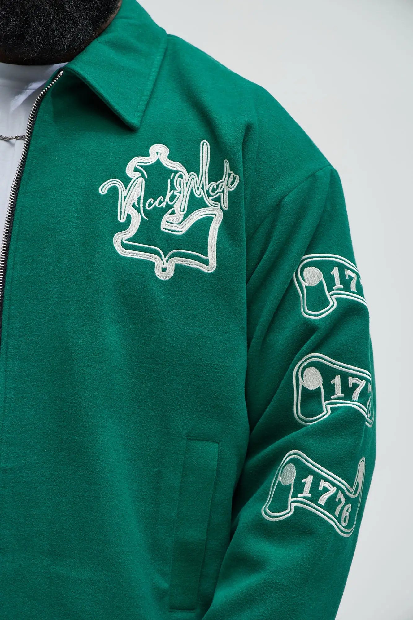 Independence Varsity Jacket - Kelly Green Fashion Nova