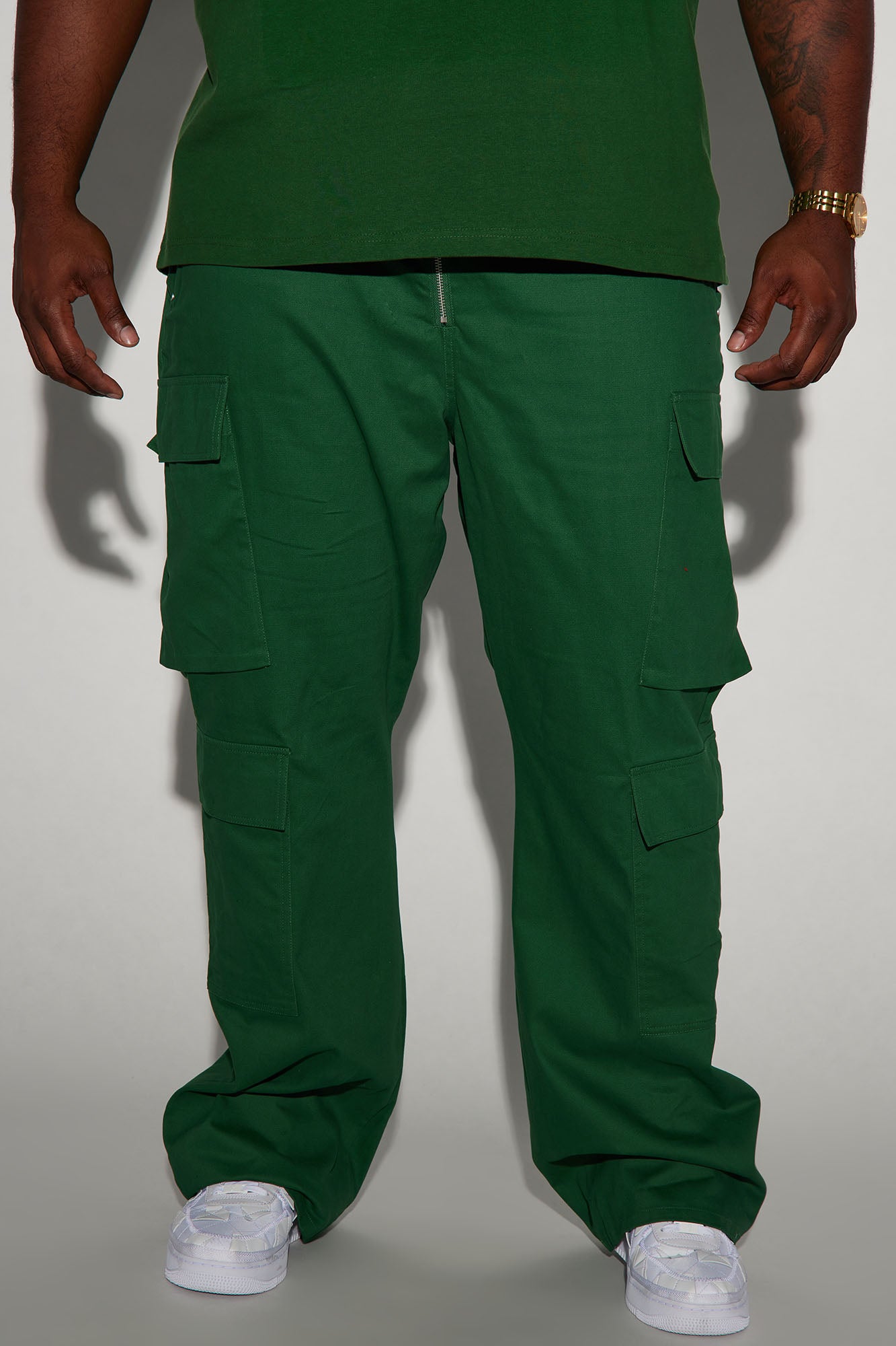 Alisos Twill Slim Flare Cargo Pants - Hunter Fashion Nova