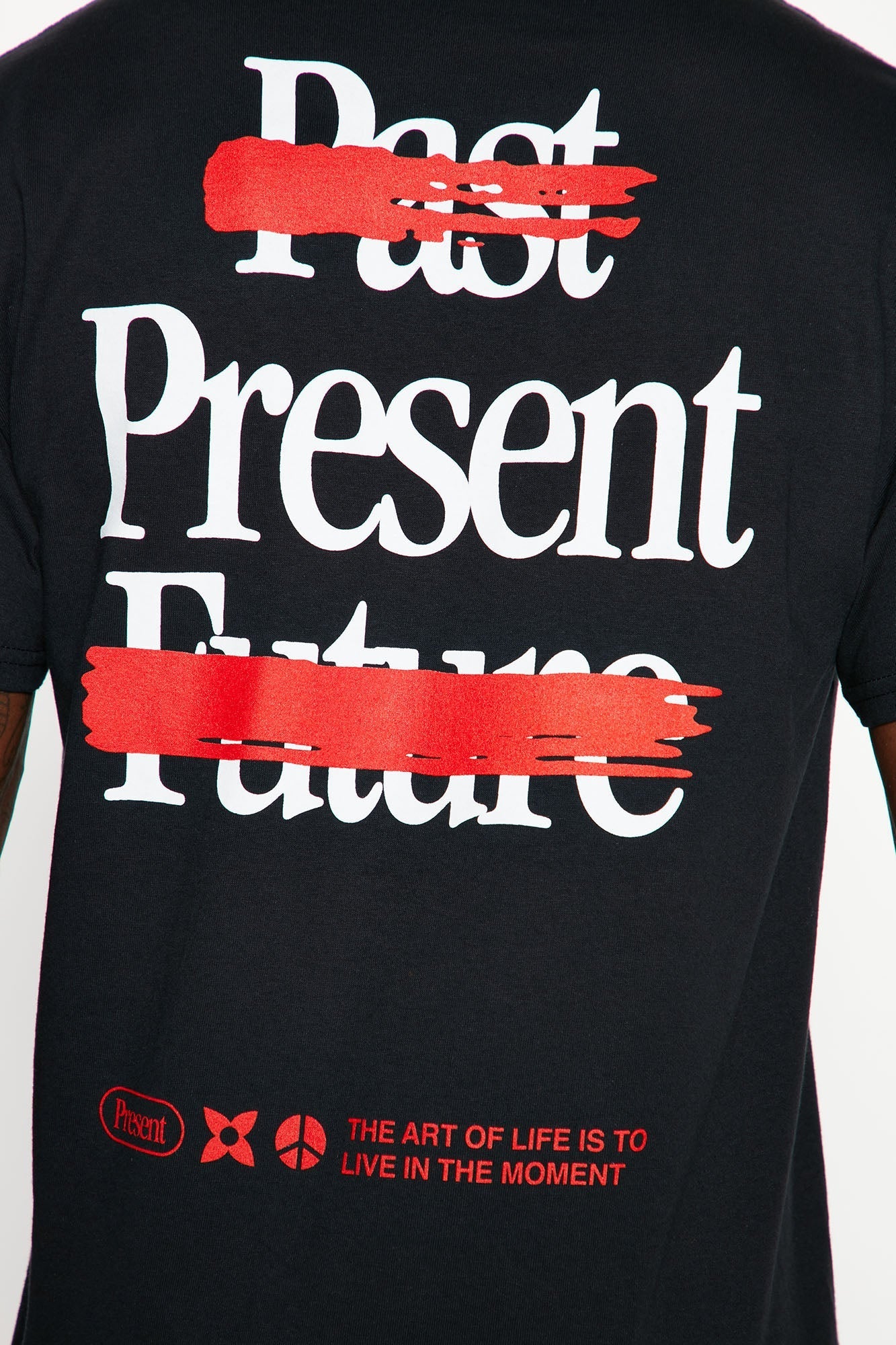 Be Present Short Sleeve Tee - Black Fashion Nova