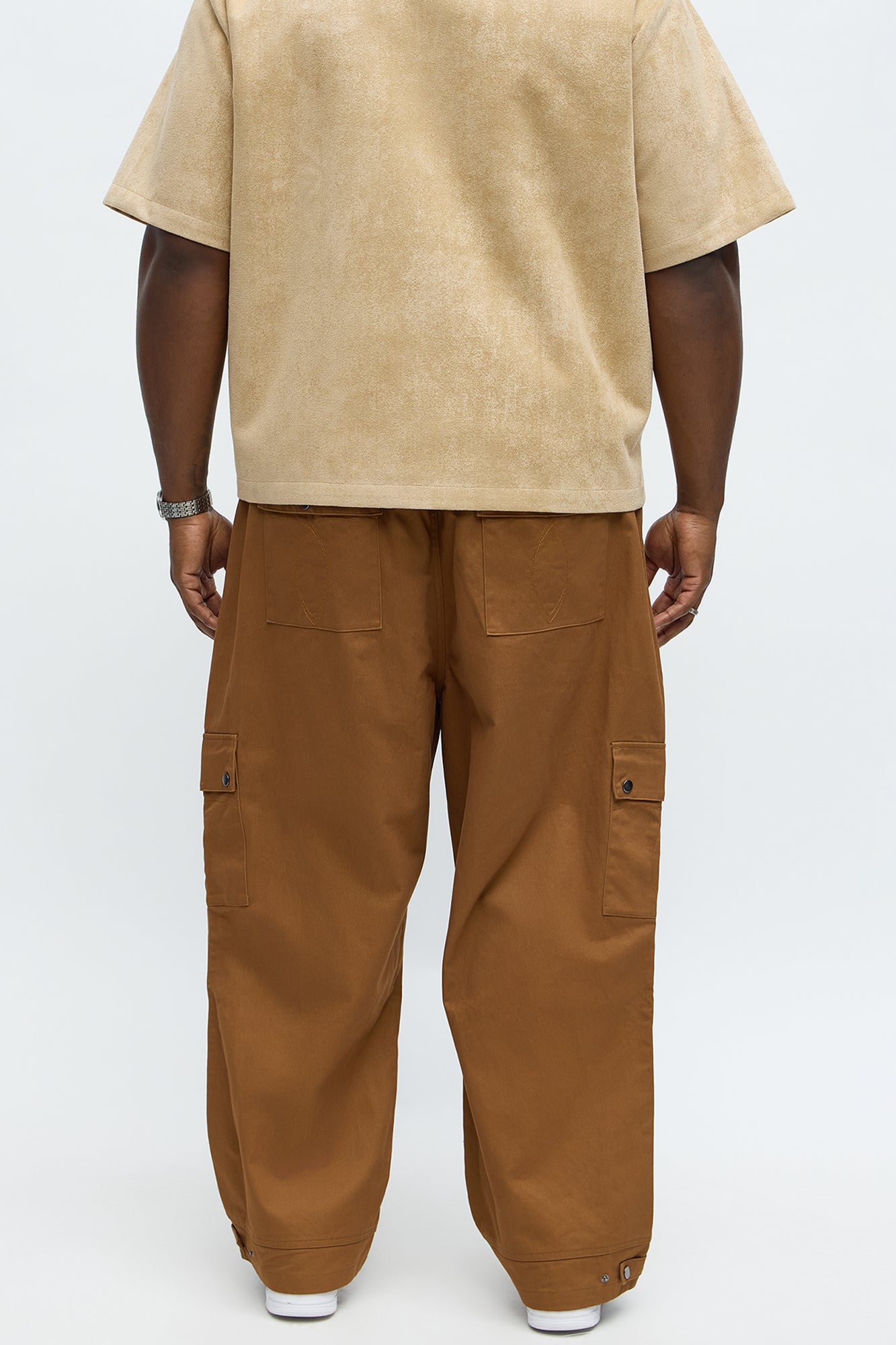Baggy Talk My Walk Cargo Pant - Brown Fashion Nova