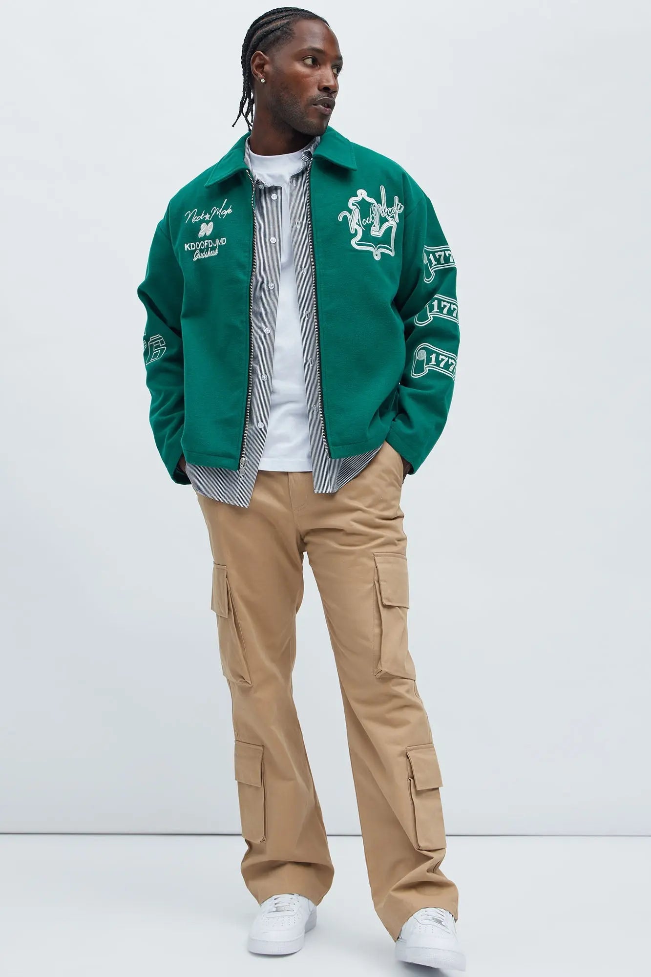 Independence Varsity Jacket - Kelly Green Fashion Nova