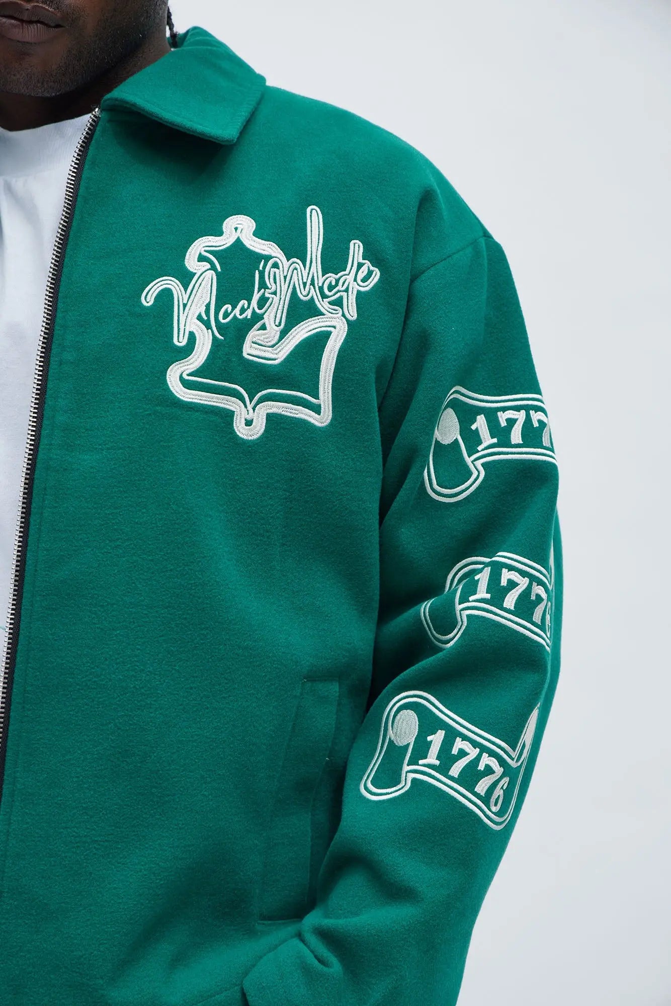 Independence Varsity Jacket - Kelly Green Fashion Nova