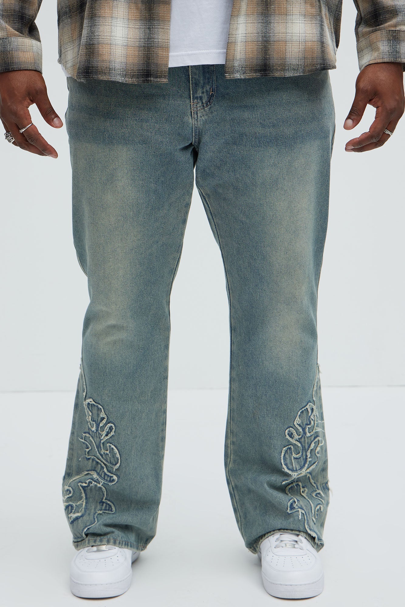Tumble Slim Flare Jeans - Light Blue Wash Fashion Nova
