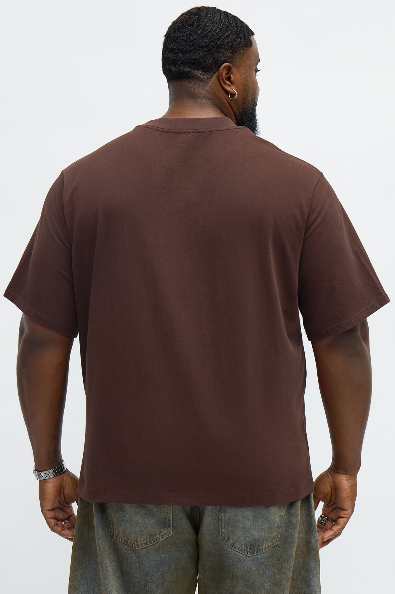 Oversized Heavyweight Tee 240GSM - Chocolate Fashion Nova