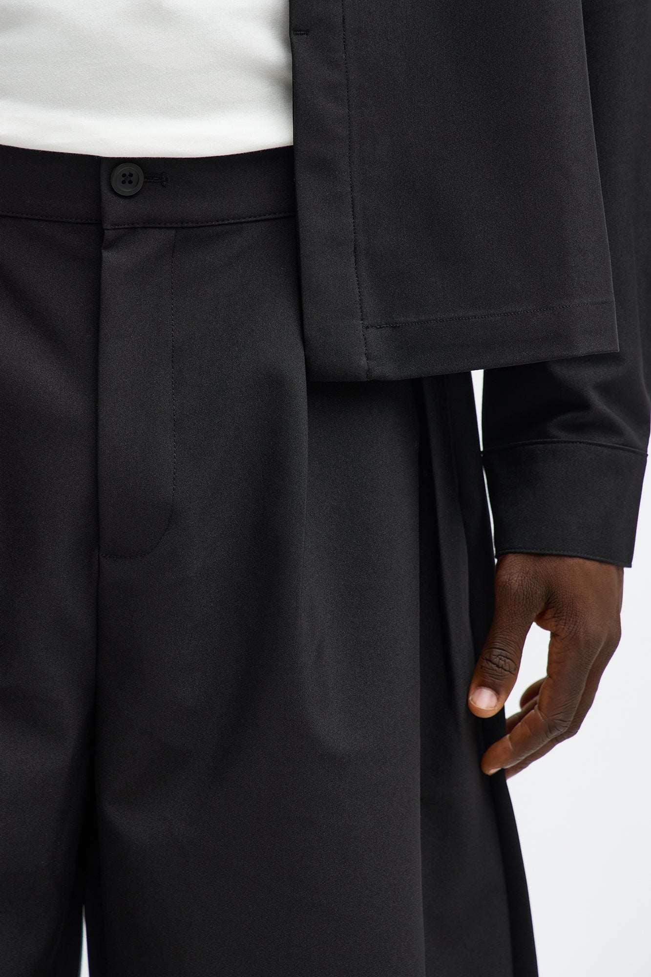 Barrel Bold Flow Trousers - Black Fashion Nova