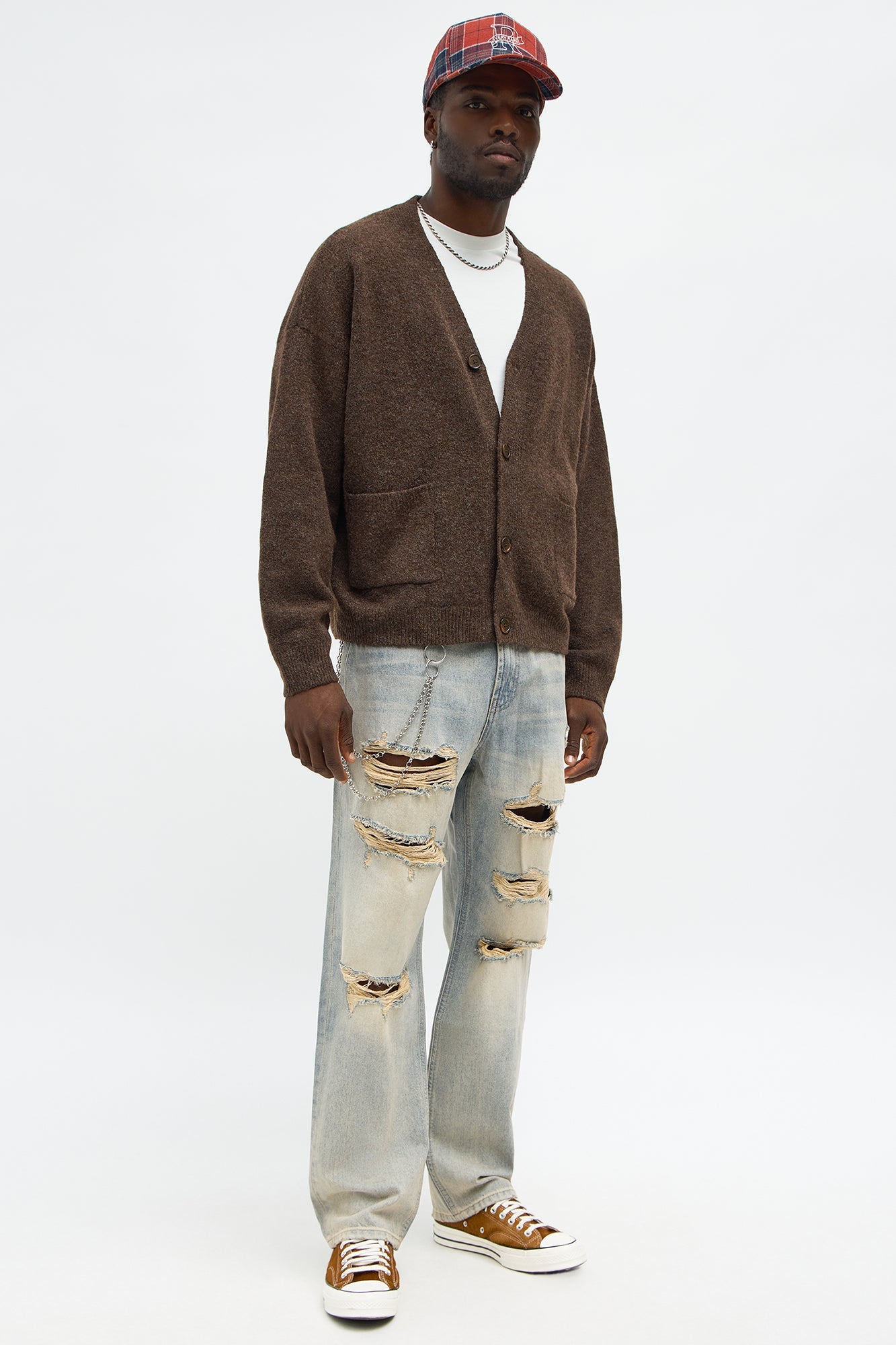 Cropped Harbor Ash Cardigan - Brown Fashion Nova