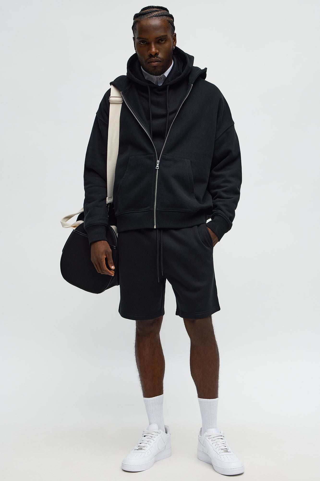 Tyson Sweatshort - Black Fashion Nova