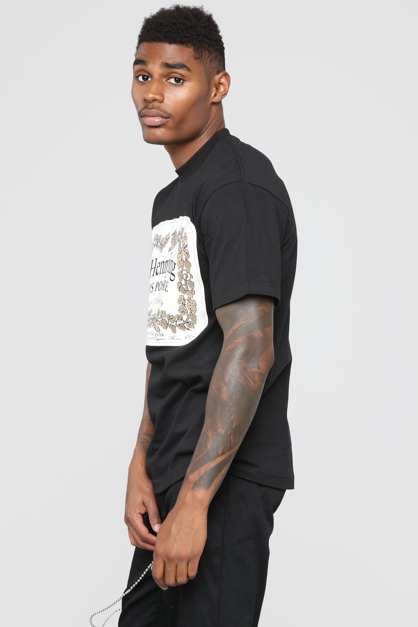 Hennything Is Possible Short Sleeve Crew Tee - Black Fashion Nova