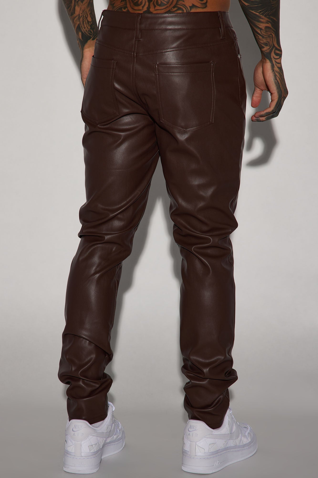 Your Favorite Faux Leather Skinny Pants - Dark Brown Fashion Nova