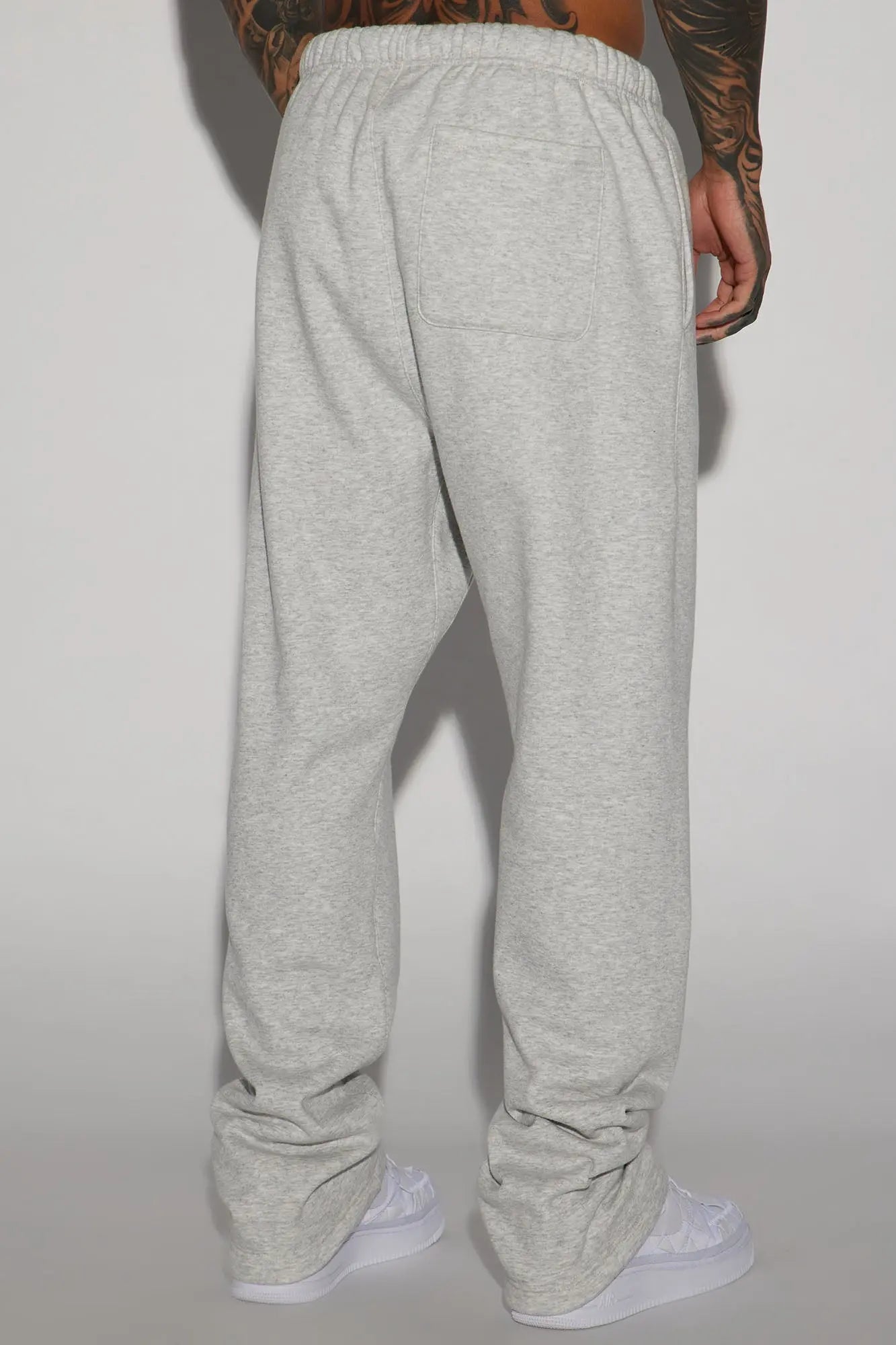 Tyson Heavyweight Straight Sweatpants - Heather Grey Fashion Nova