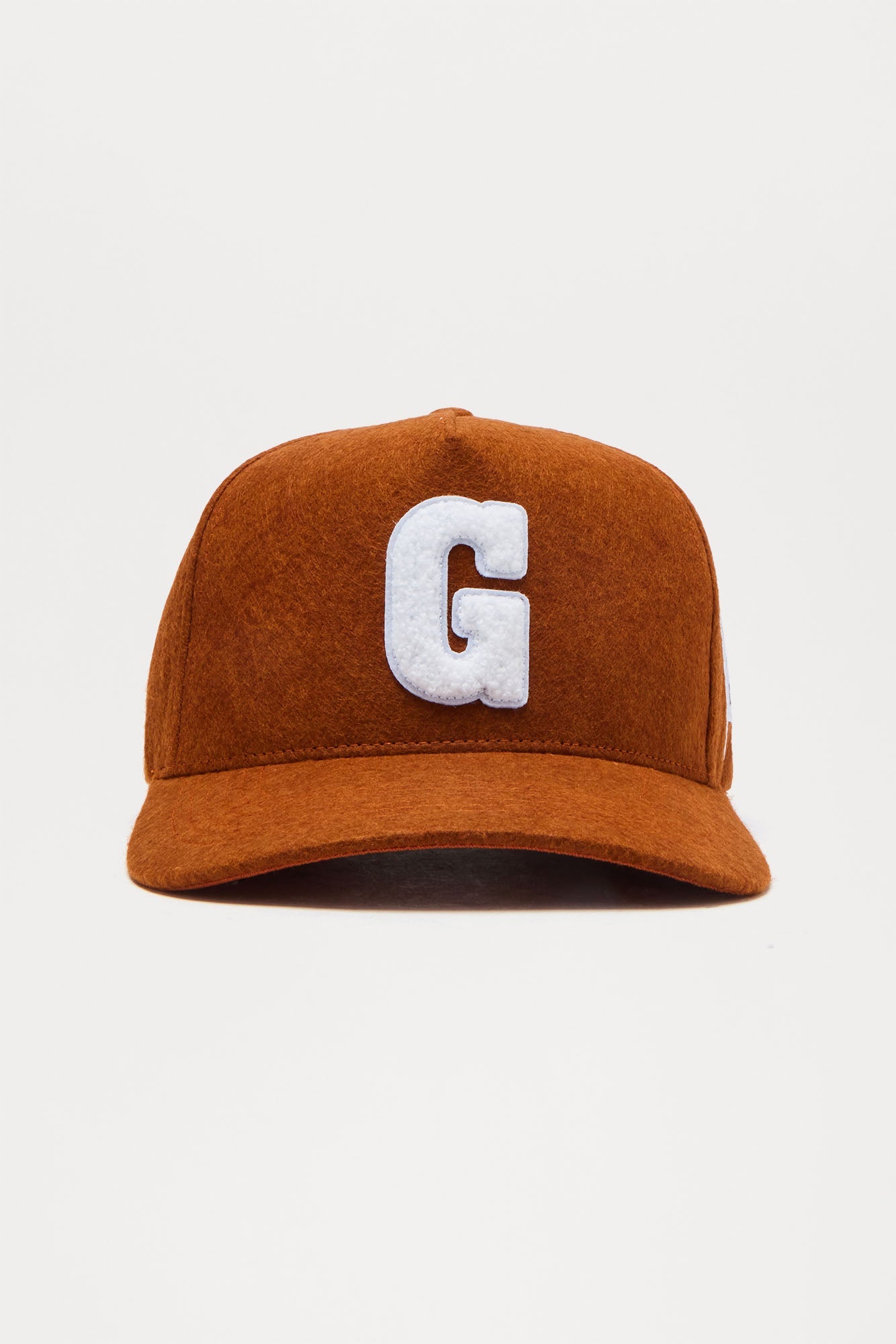 1St Gold Textured Structured Snapback Hat - Orange Fashion Nova