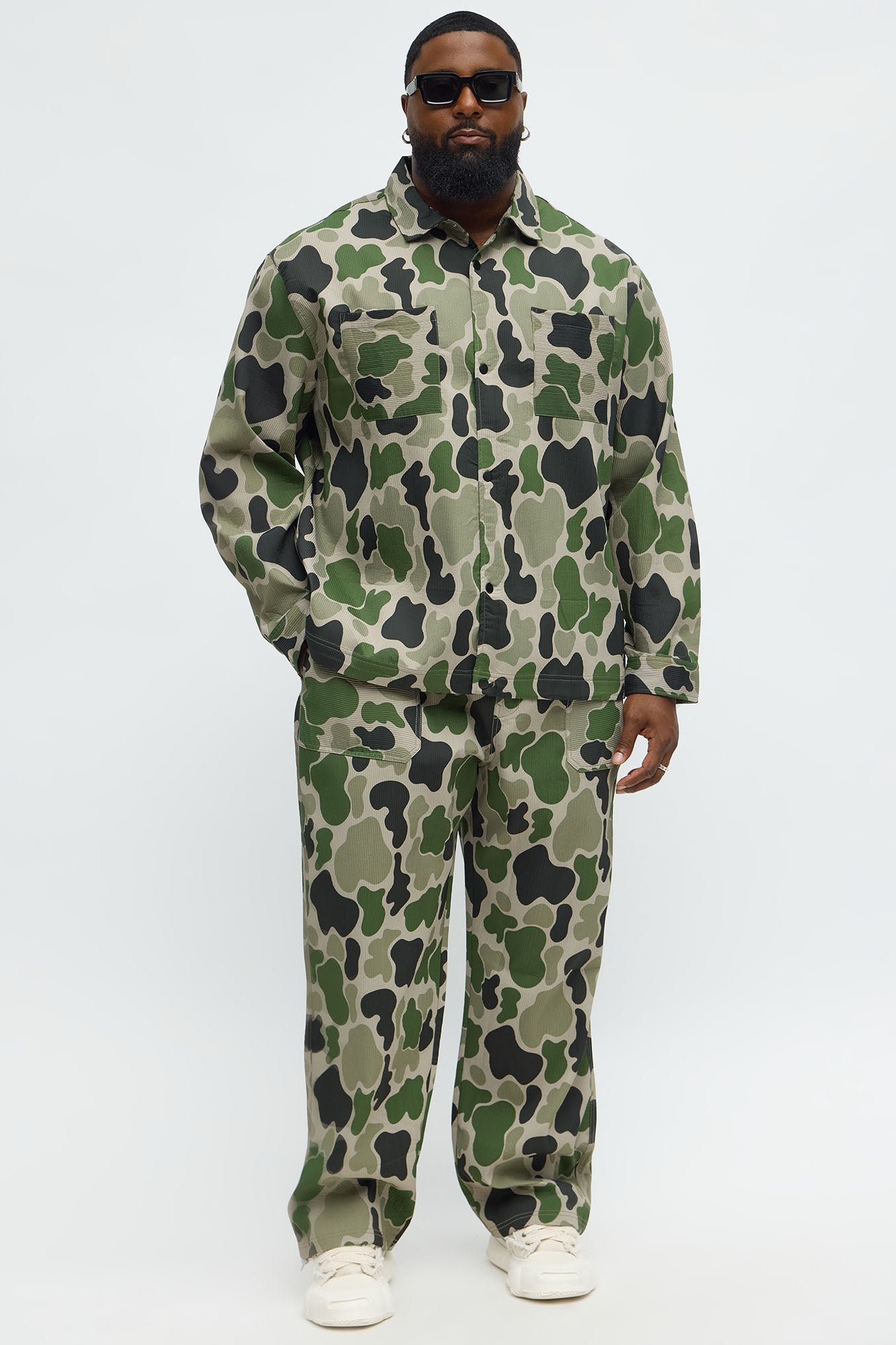Baggy Hidden Pants - Camouflage Fashion Nova
