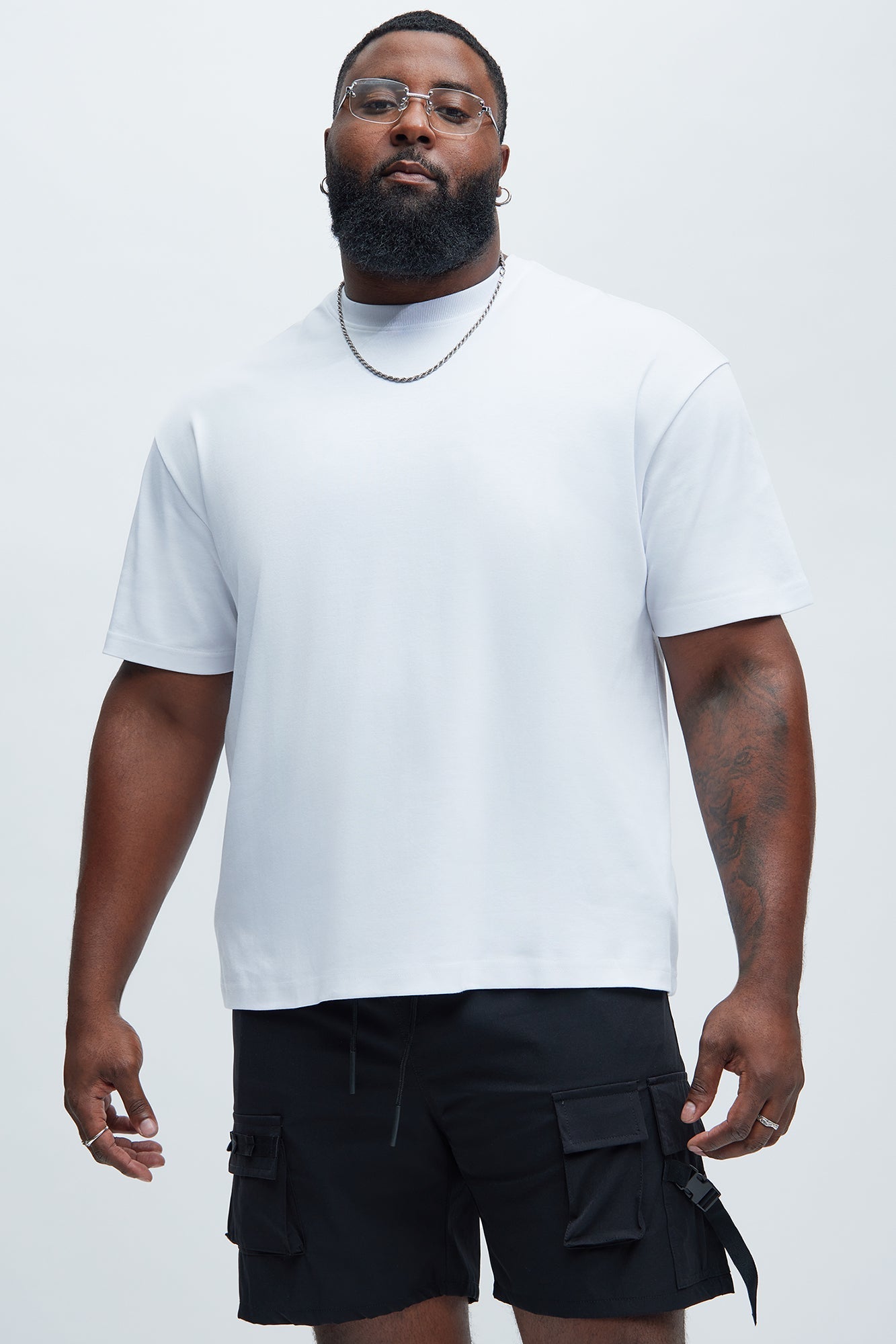 Davison Premium Short Sleeve Tee - White Fashion Nova