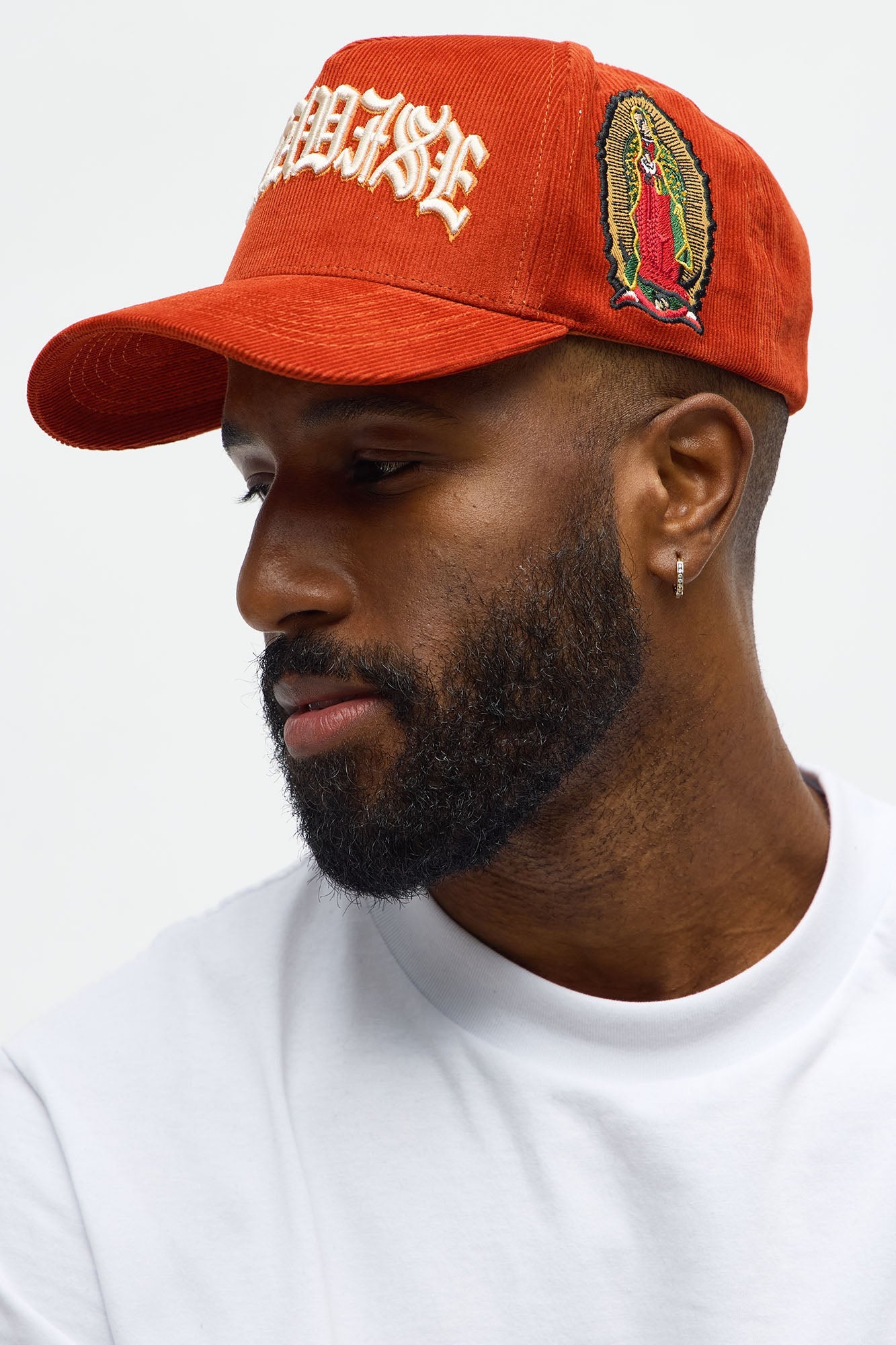 Paradise Structured Corduroy Snapback Hat - Rust Fashion Nova
