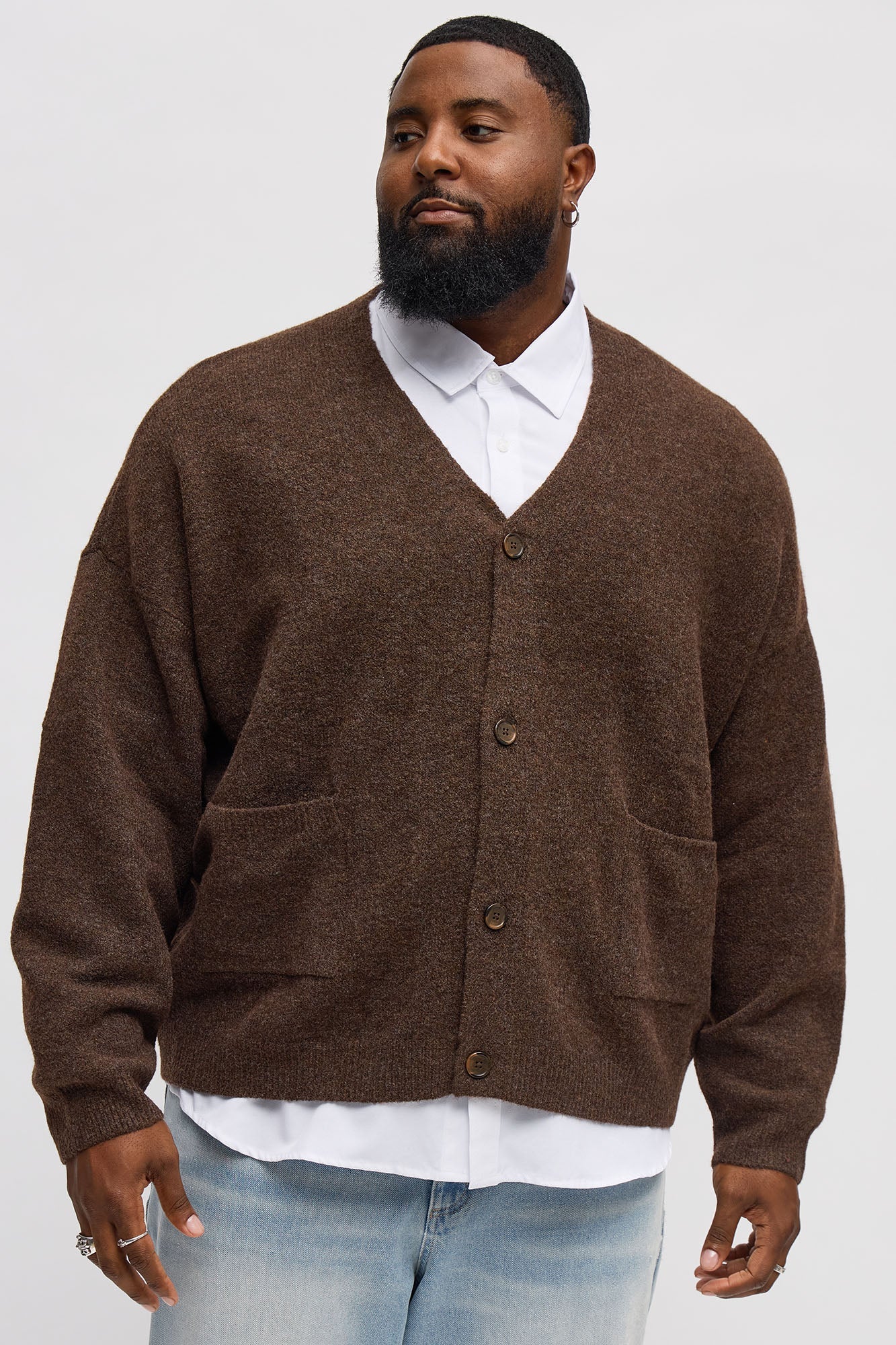 Cropped Harbor Ash Cardigan - Brown Fashion Nova