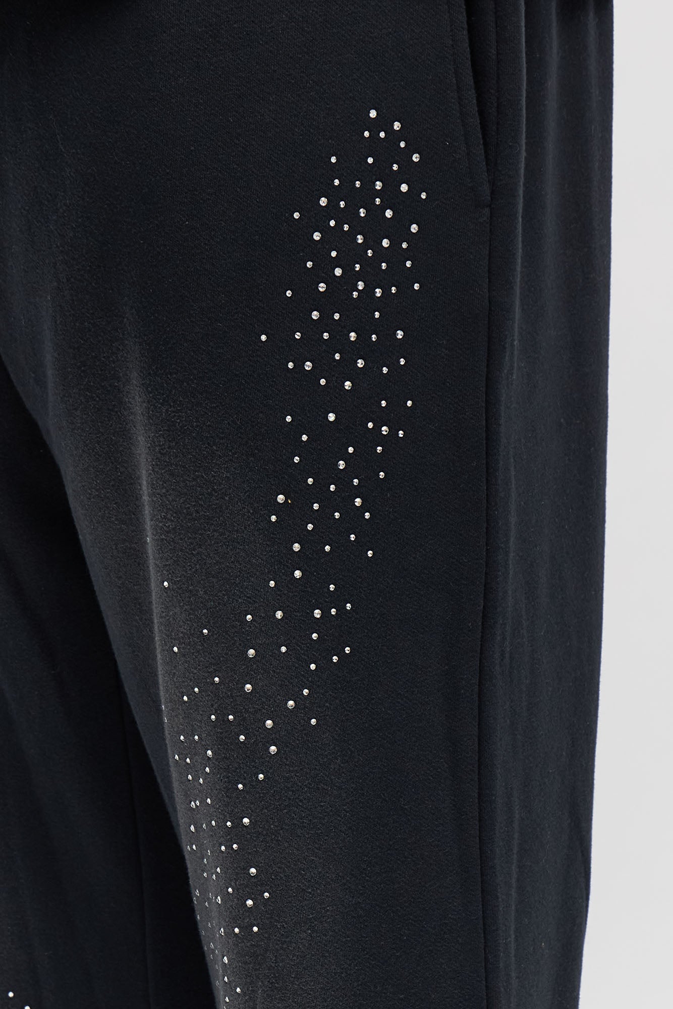 Straight Cowboy Rhinestone Sweatpants - Black Wash Fashion Nova