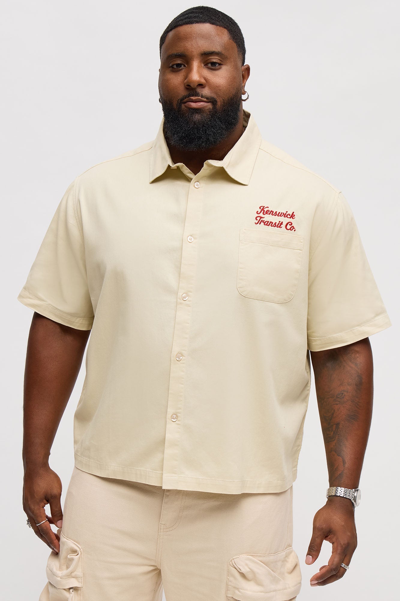 Kenswik Button Up Shirt - Tan Fashion Nova