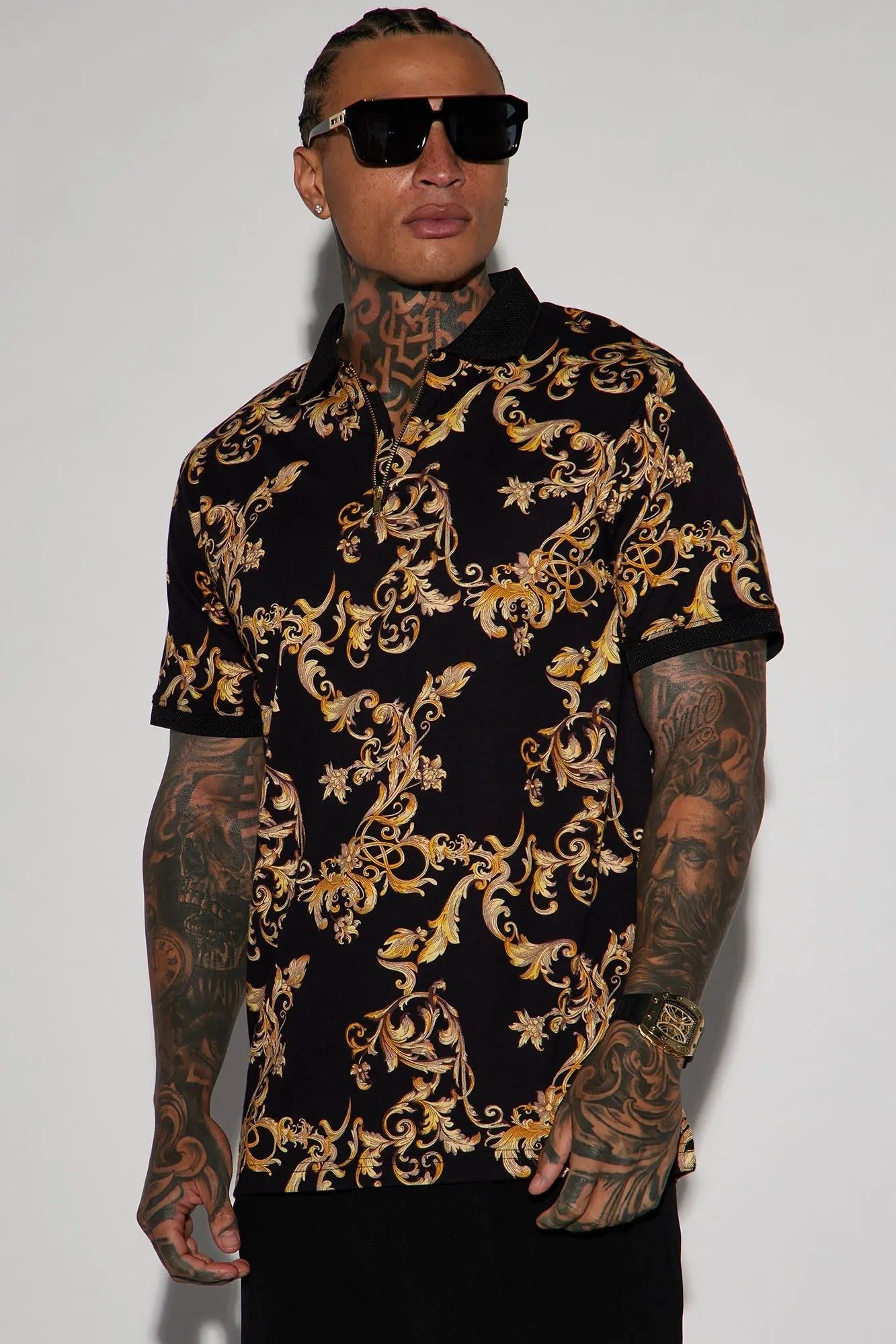 Ace Short Sleeve Polo - Black Fashion Nova