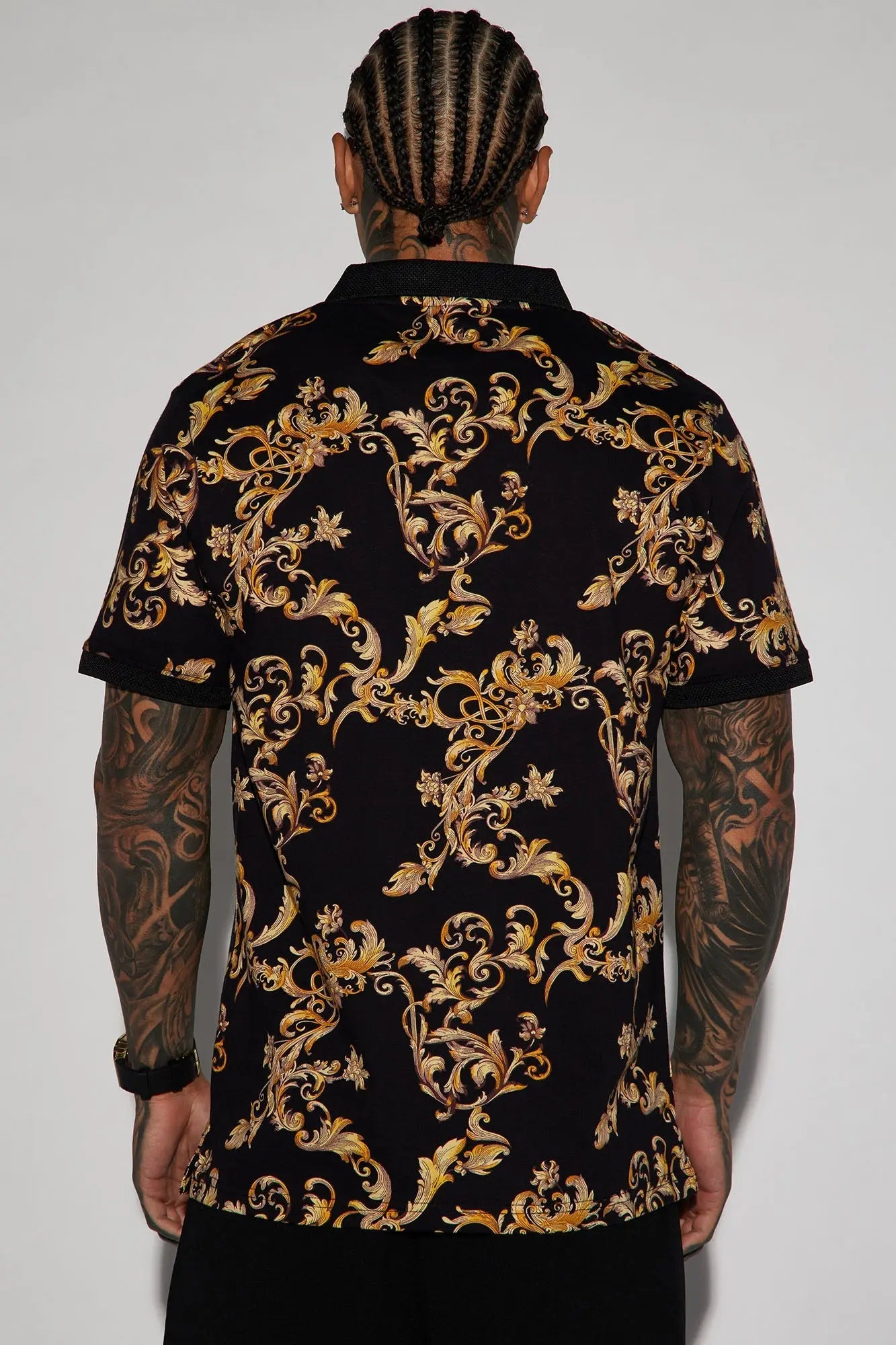 Ace Short Sleeve Polo - Black Fashion Nova