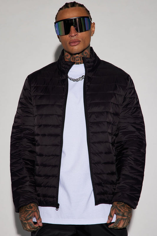 Wesley Packable Puffer Jacket - Black Fashion Nova