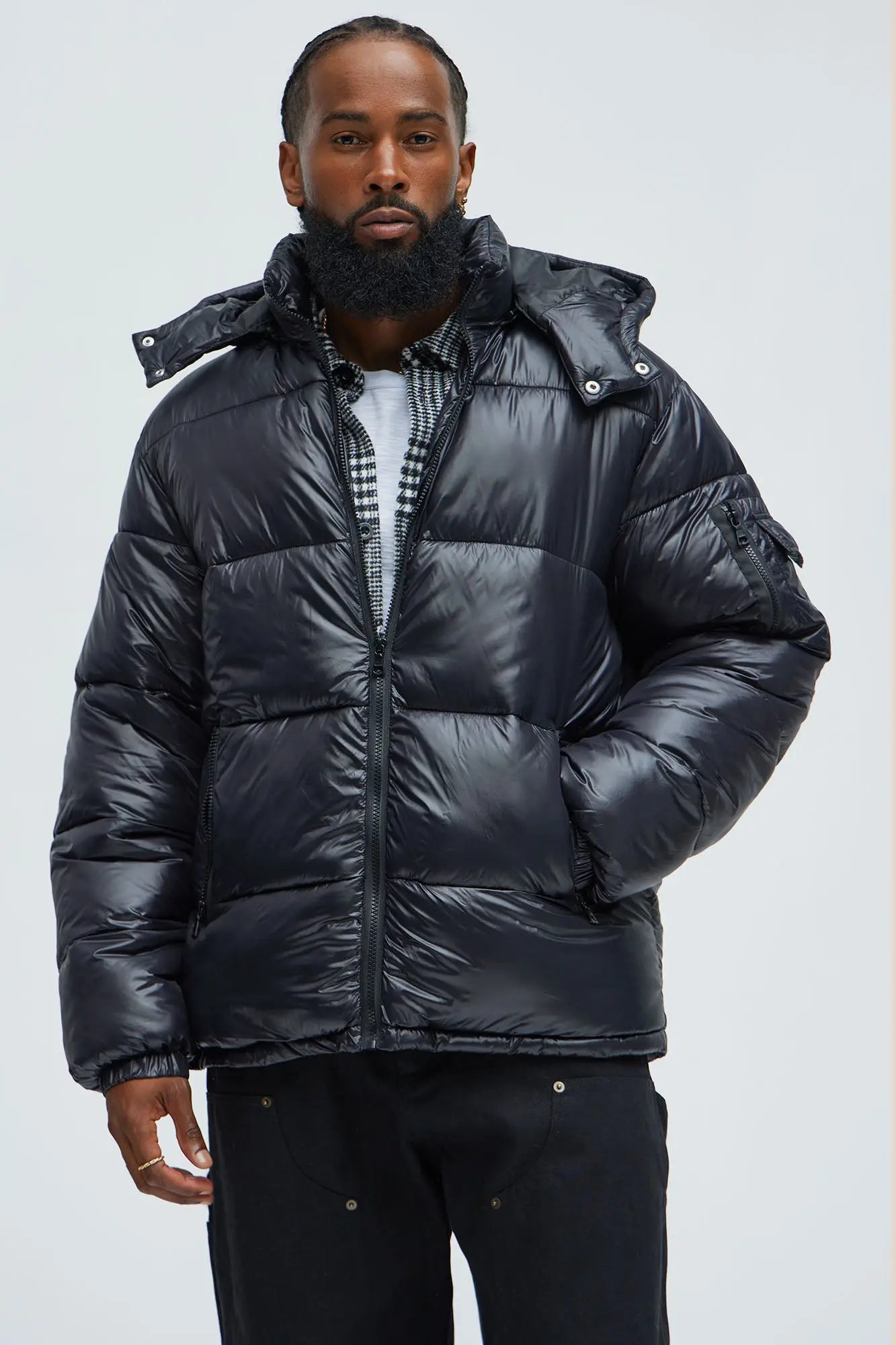Nixer Puffer Jacket - Black Fashion Nova