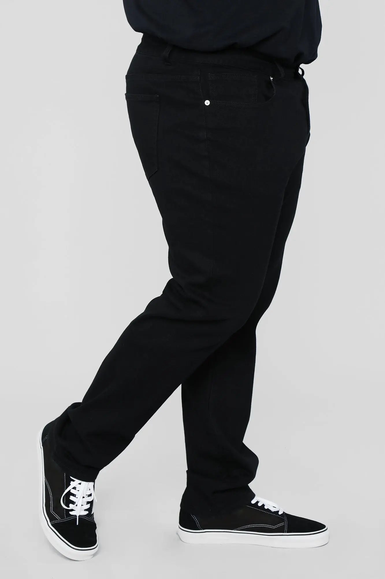 Mike Straight Taper Jeans - Black Fashion Nova