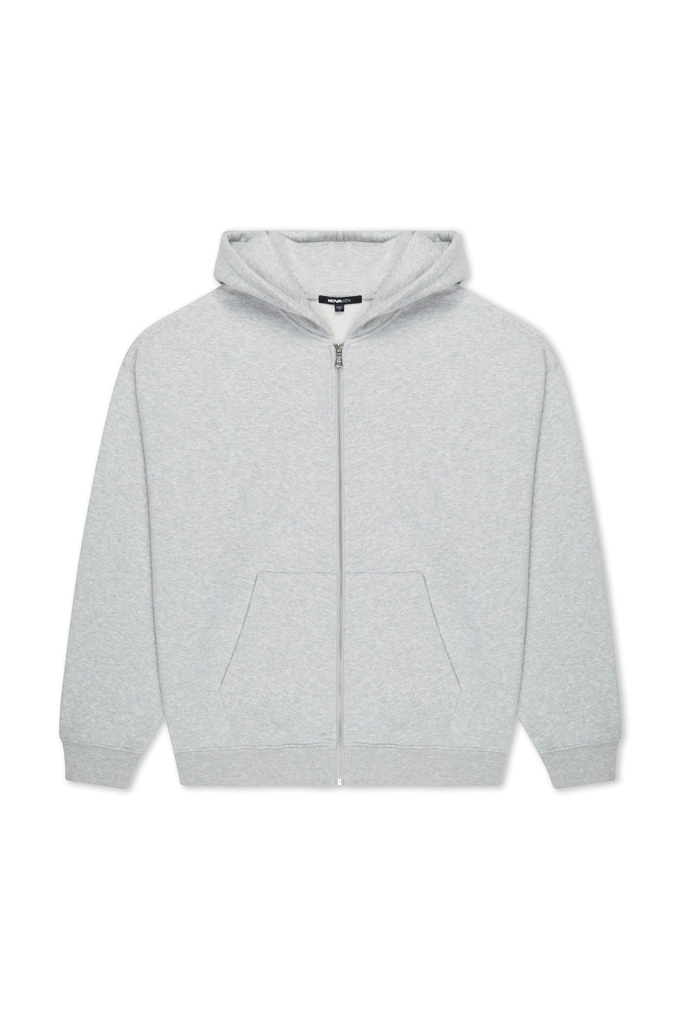 410 Oversized Zip Hoodie - Heather Grey Fashion Nova